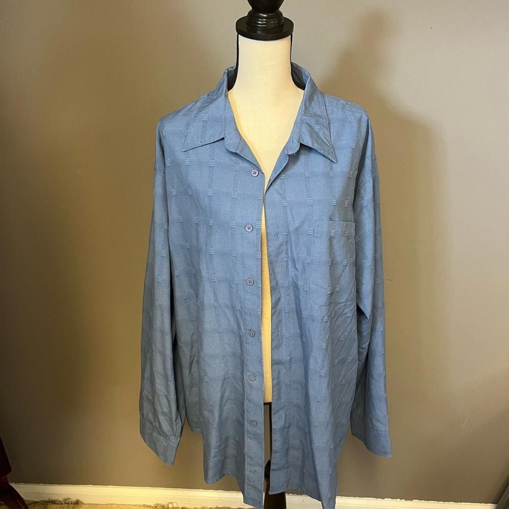 Designer Marc Edwards bottom down dress shirt size XXL Size 48R - 1 Thumbnail