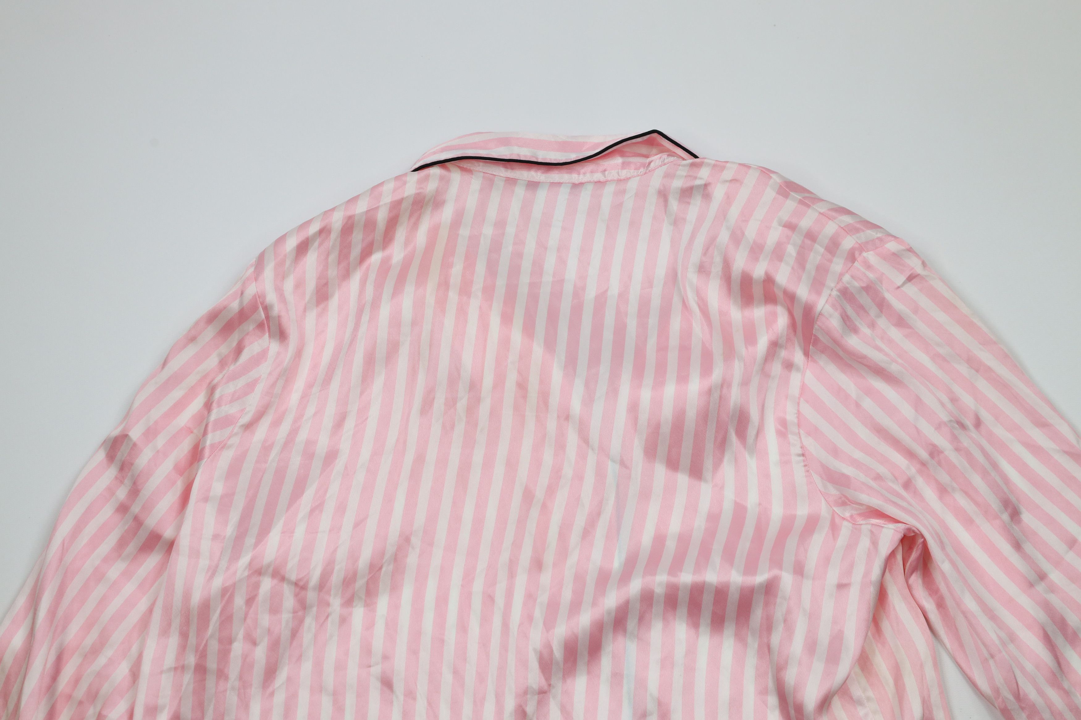 Victoria's Secret × Vintage Vintage Victoria's Secret Silky Polyester Striped Pajamas Size L / US 10 / IT 46 - 7 Thumbnail