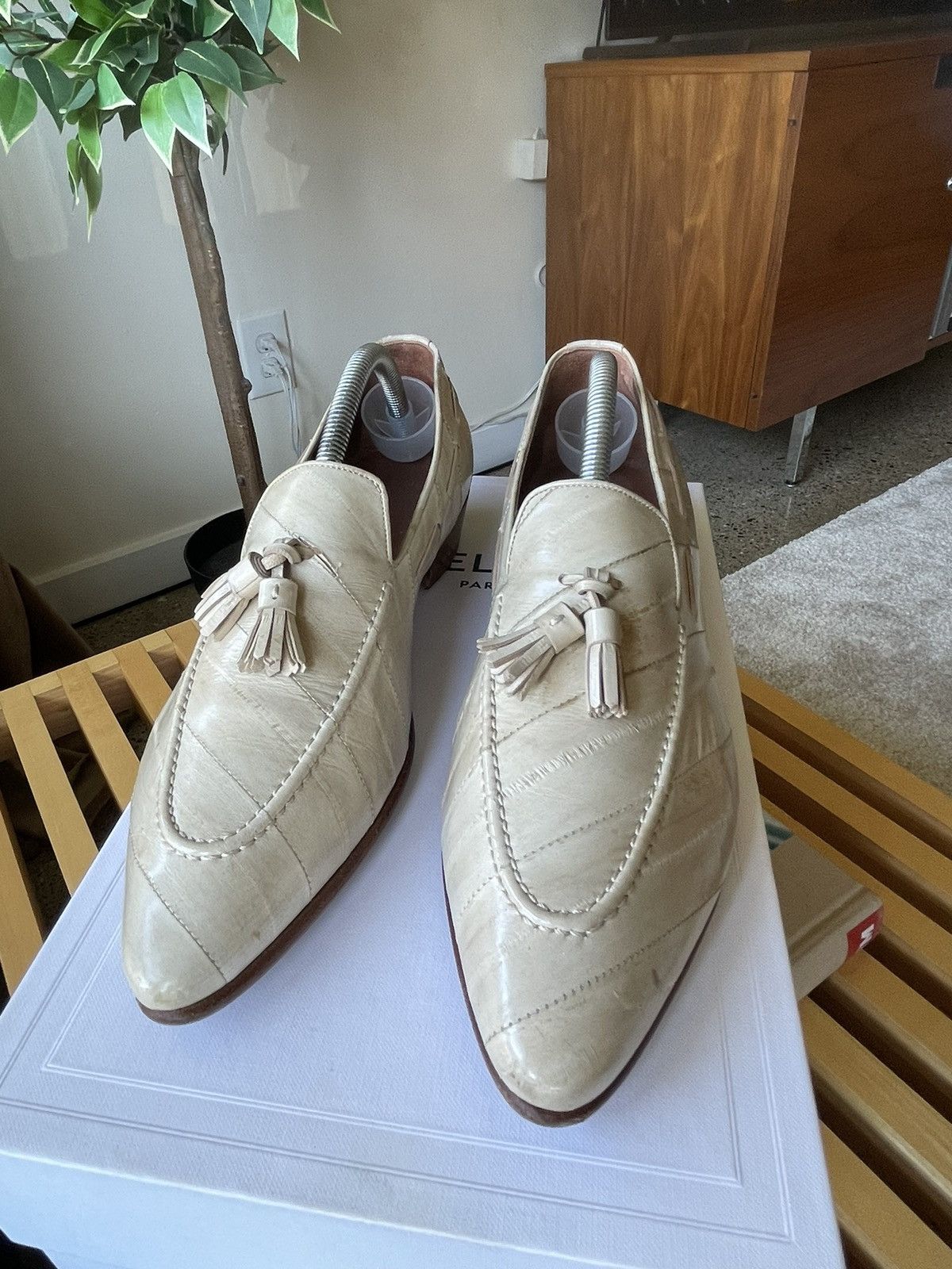 Celine tassel loafer eel leather Hedi