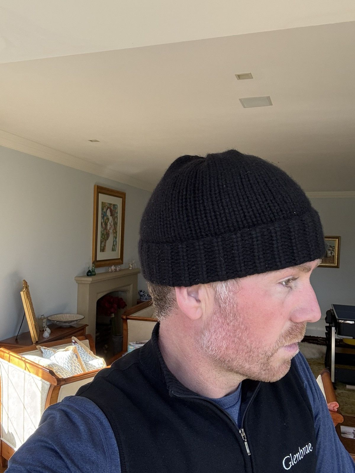 Saint Laurent Paris Saint Laurent cashmere black beanie hat Size ONE SIZE - 3 Thumbnail