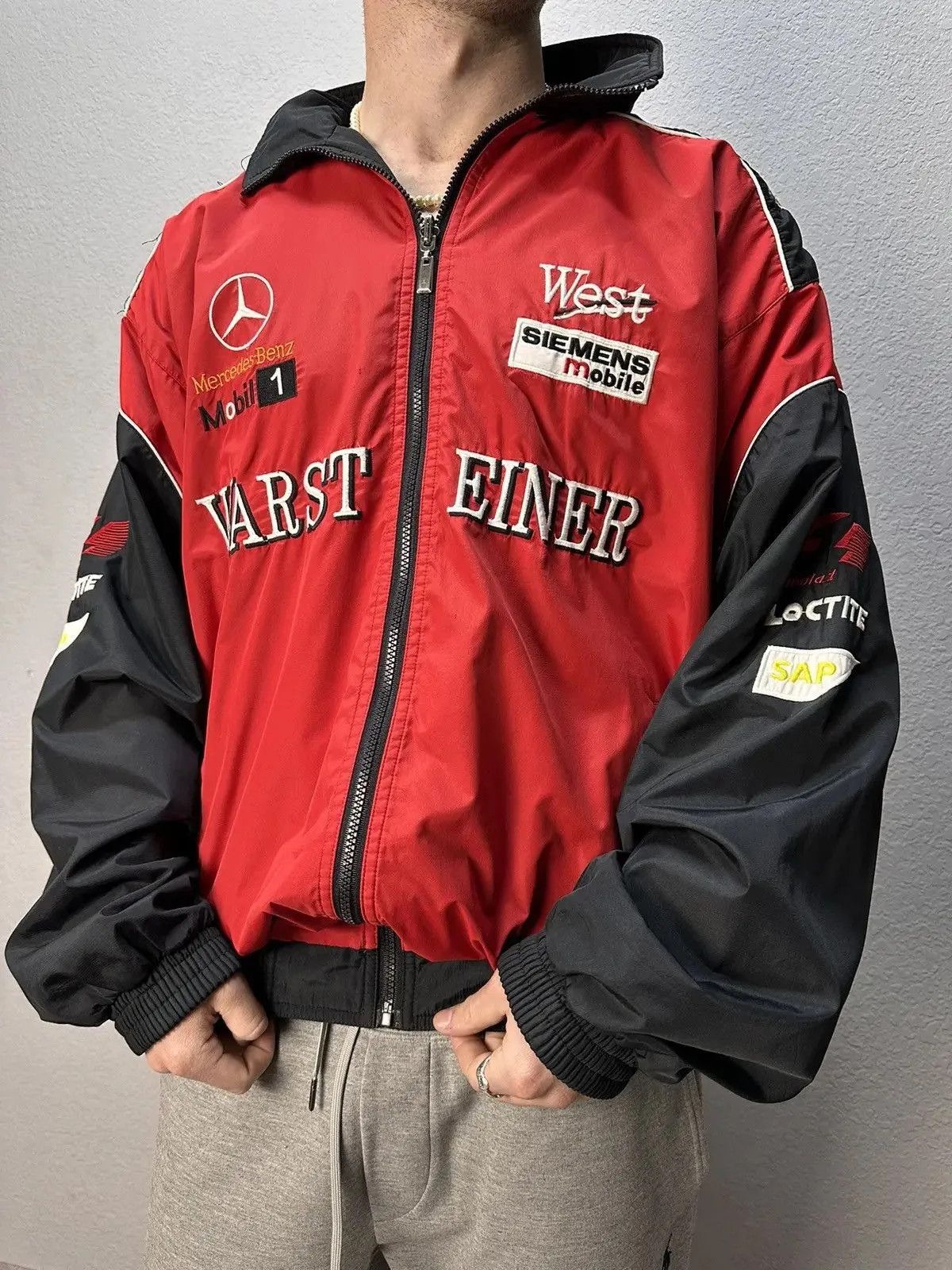 Mercedes-Benz Vintage Racing Jacket Mercedes-Benz West Wars Reiner F1 Size US XL / EU 56 / 4 - 1 Thumbnail