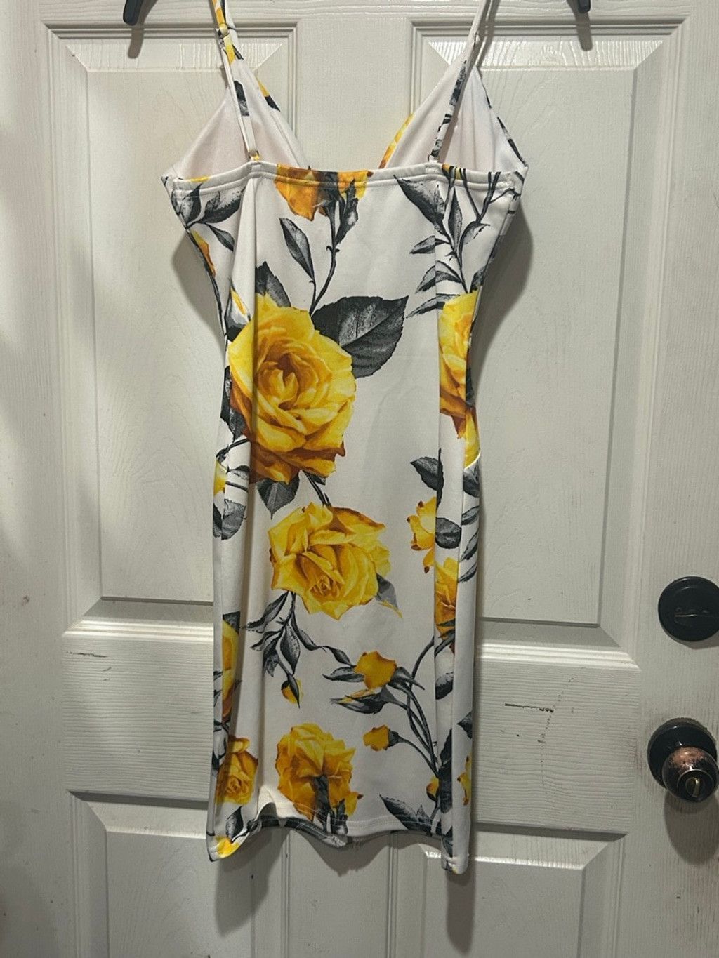 Other Women's Haute Monde Mini Dress S White Yellow Floral Size S / US 4 / IT 40 - 6 Thumbnail
