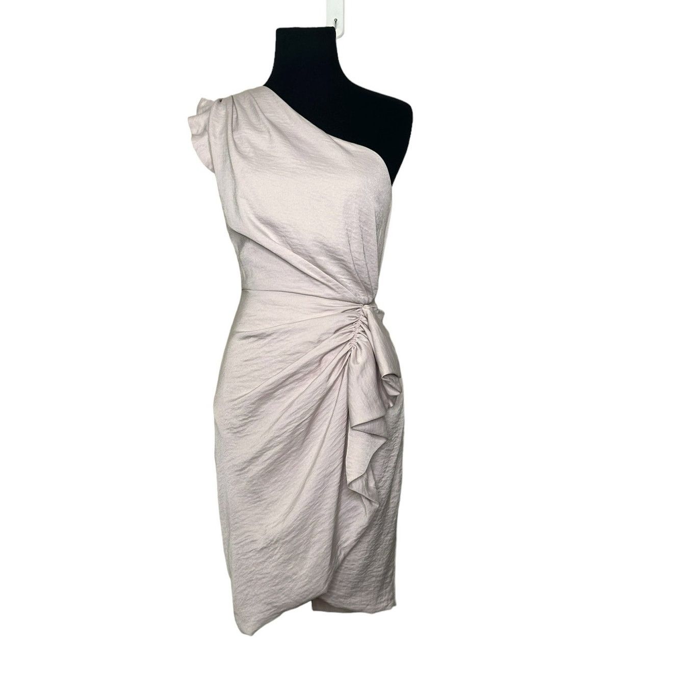 Allsaints AllSaints beige one shoulder party dress size 2 Size XS / US 0-2 / IT 36-38 - 1 Thumbnail