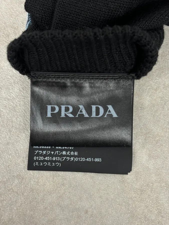 Prada AW2018 Prada Black Signature Gloves Size ONE SIZE - 7 Thumbnail