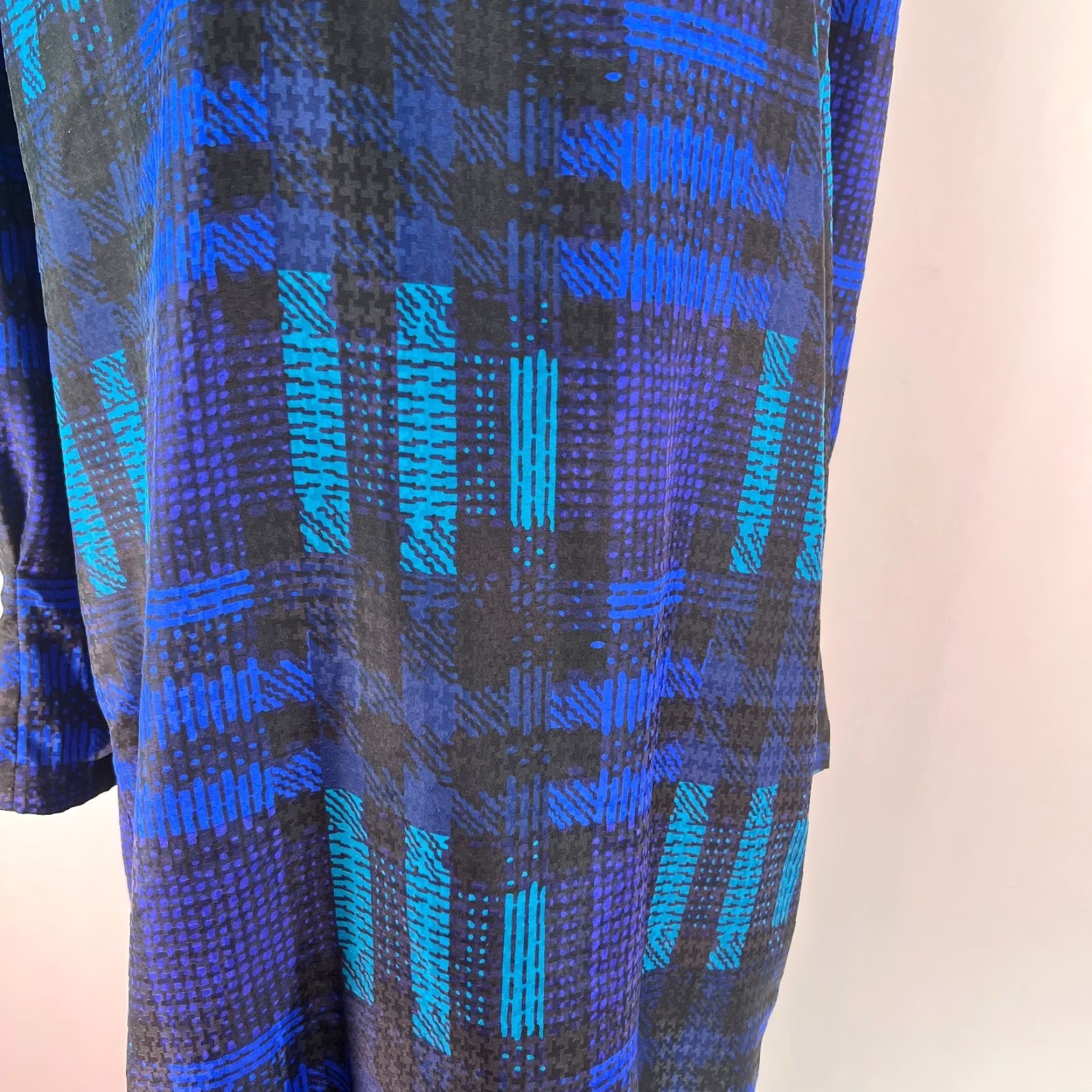 Vintage VINTAGE Umba Dress Shift Plaid Puff Sleeve Blue Size 12 Women Size XL / US 12-14 / IT 48-50 - 6 Thumbnail