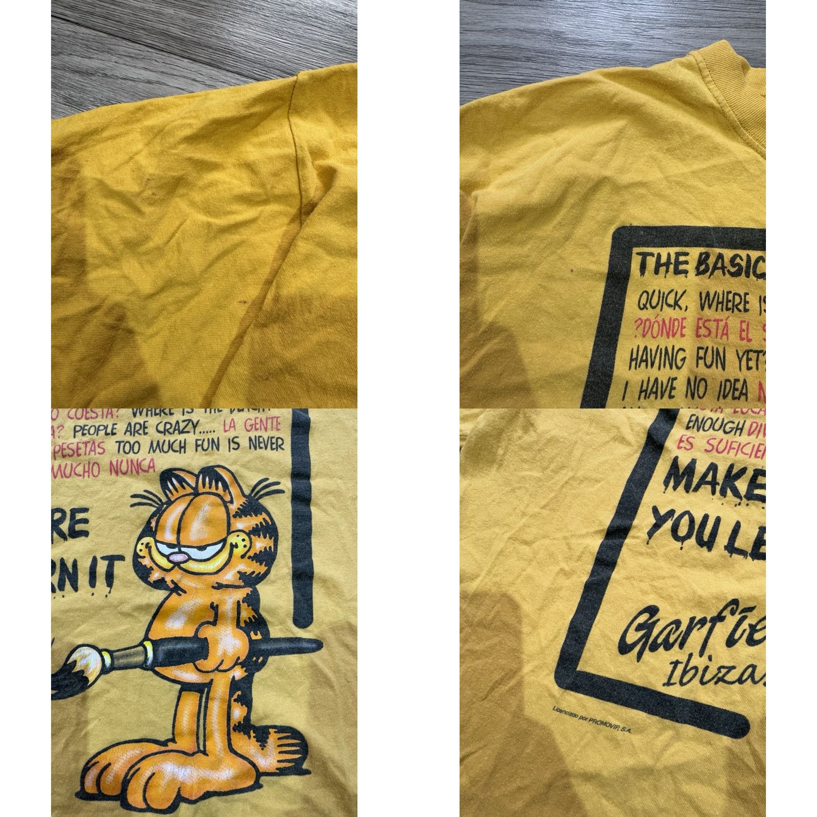 Vintage VINTAGE Garfield 2000’s Shirt Mens XL Orange THE BASIC DICTIONARY FOR SPAIN T-Shirt Unisex Adults XL Orange Mens 2000s Vintage Garfield Shirt Size US XL / EU 56 / 4 - 8 Thumbnail