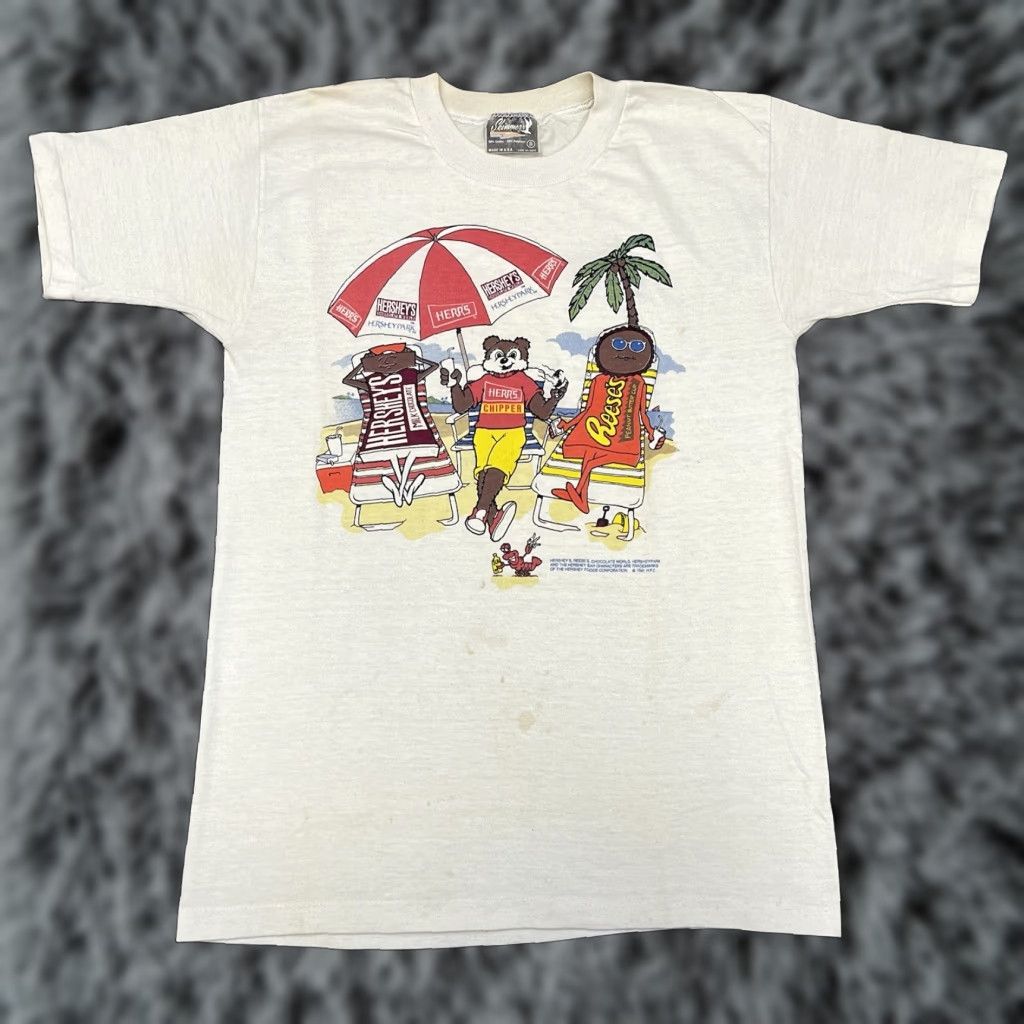 CHOCOOLATE VINTAGE Hershey Chocolate T-Shirt Skull? Size US S / EU 44-46 / 1 - 1 Thumbnail
