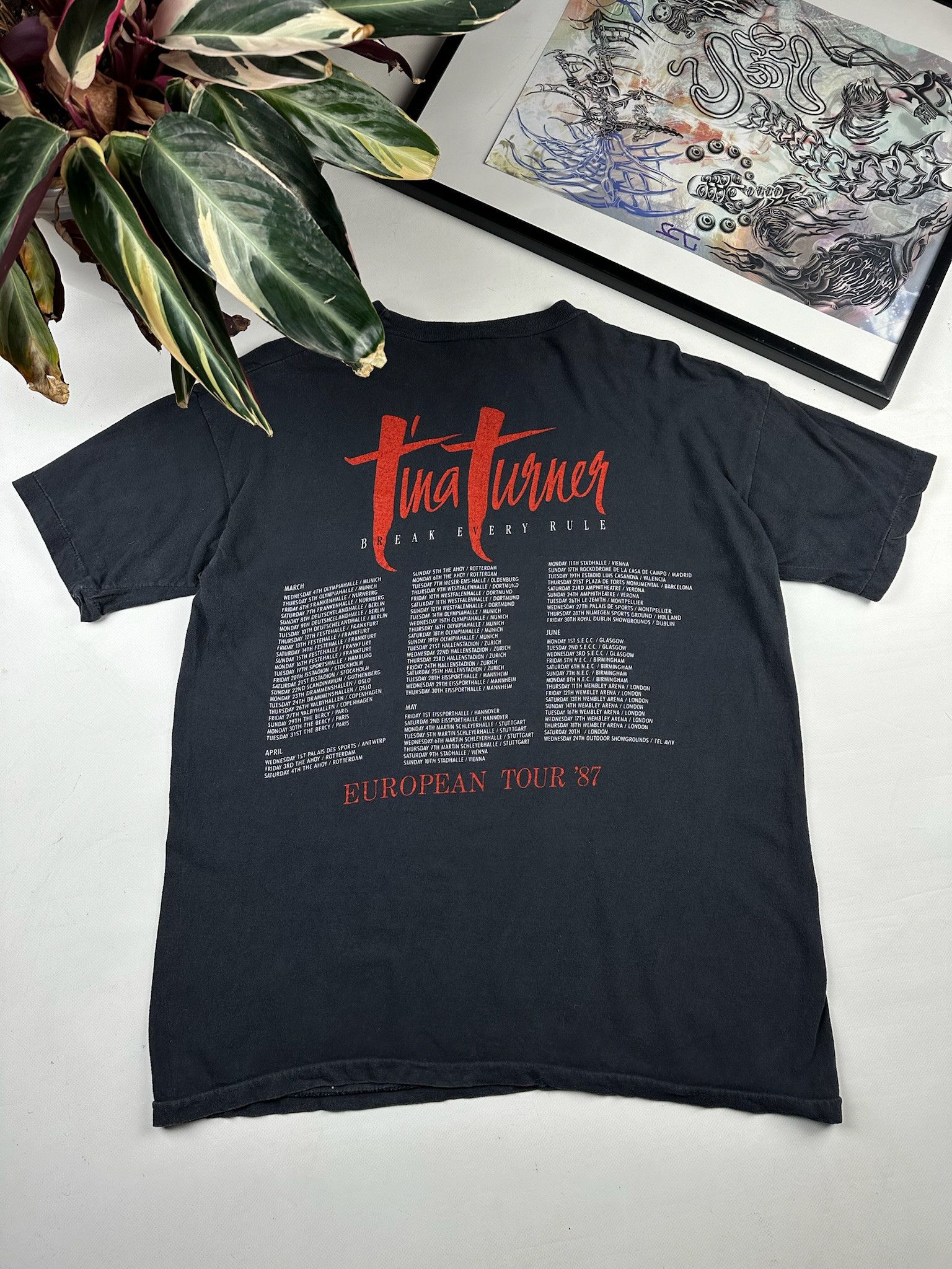 Band Tees Vintage Tina Turner tour tee 1987 Size US L / EU 52-54 / 3 - 2 Thumbnail