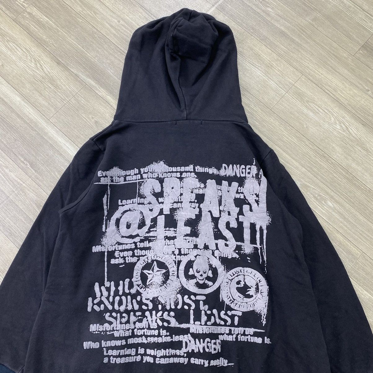 Japanese Brand 2000s Algonquins Studded Mad Punk Kmrii Lgb Sytye Zip Hoodie Size US M / EU 48-50 / 2 - 16 Thumbnail