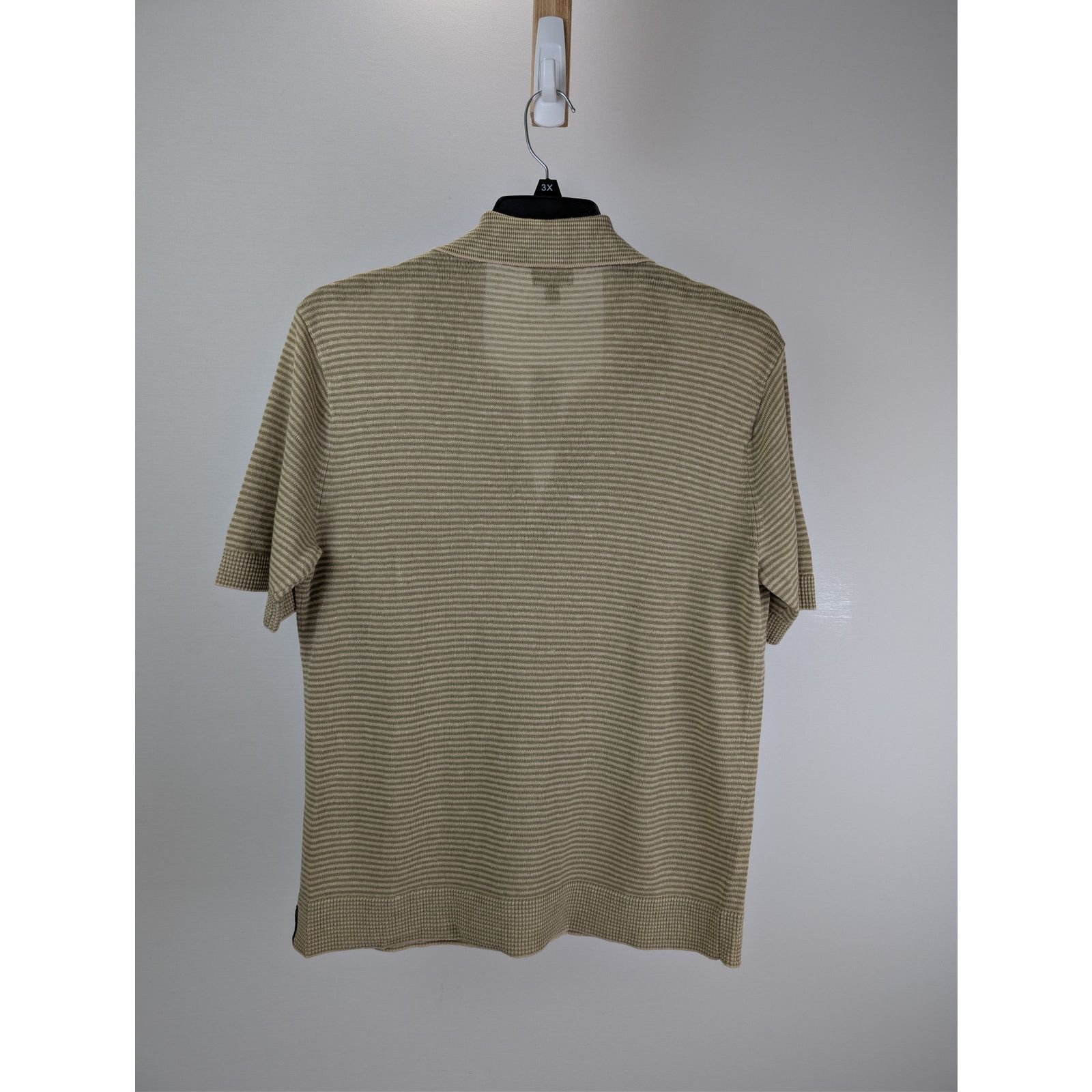 Todd Snyder o1rshd1 CC20 Relaxed Linen Stripe Montauk Polo Shirt Beige Size US S / EU 44-46 / 1 - 9 Thumbnail