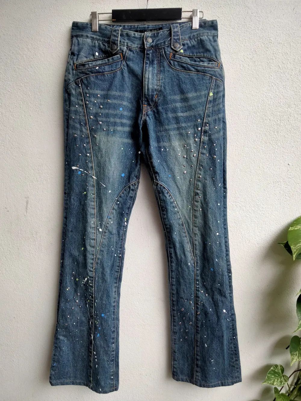 Schlussel Schlussel Flare Denim Painted Size US 31 - 1 Thumbnail