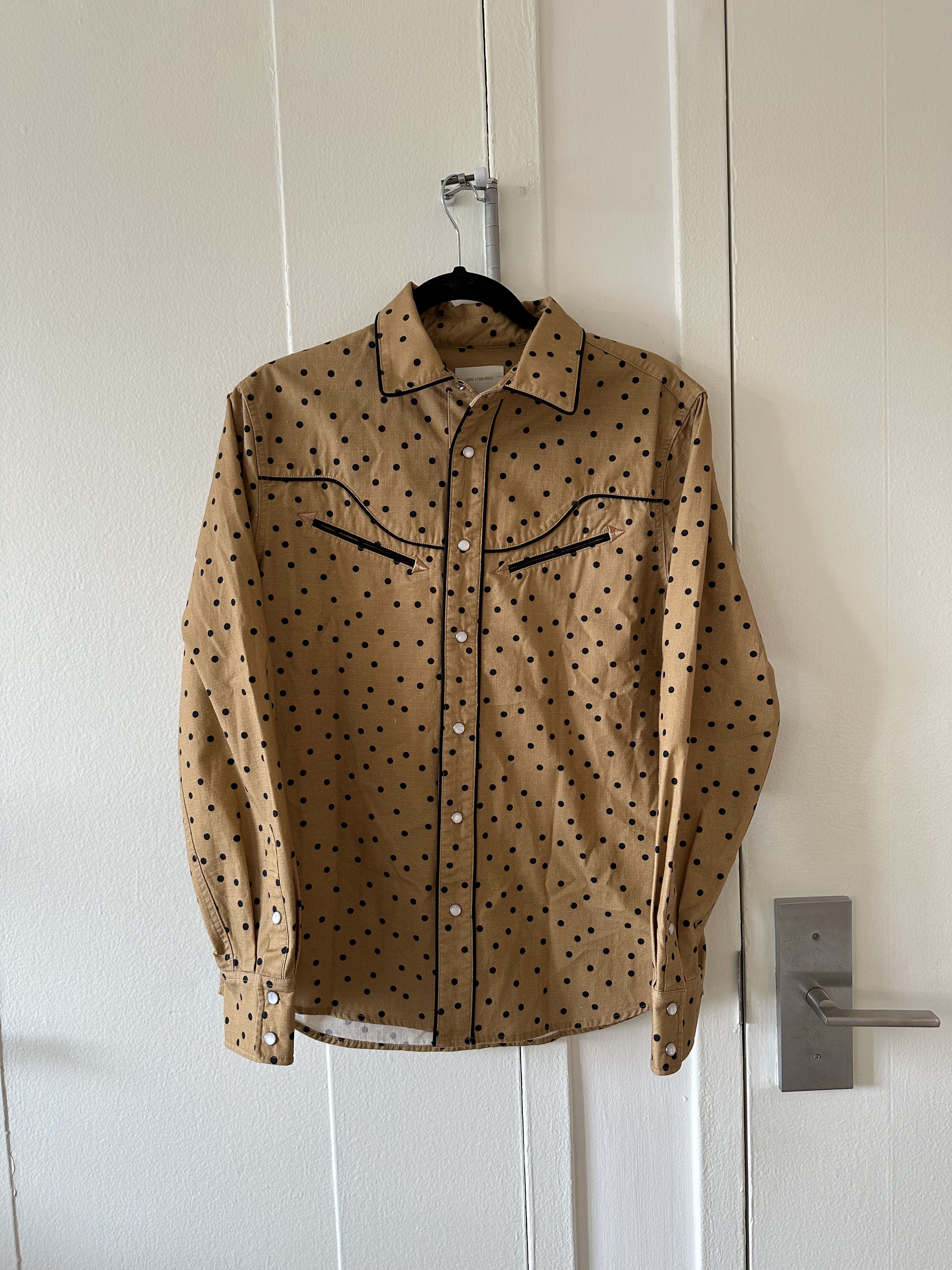 image of Aime Leon Dore Western Shirt in Brown, Men's (Size Small)