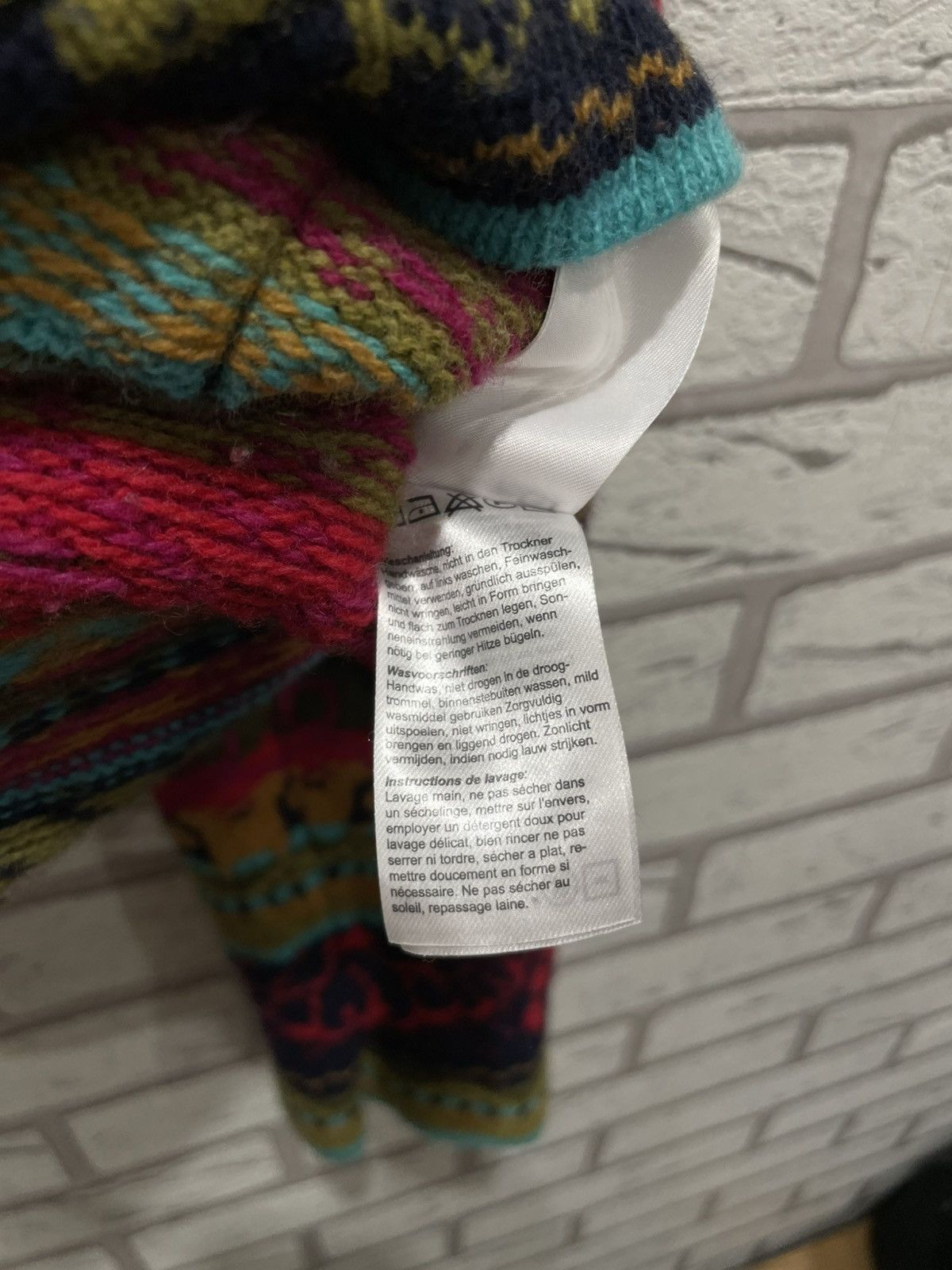 Vintage Ivko Woman Handwritten Vintage Wool Knit Sweater Cardigan Size M / US 6-8 / IT 42-44 - 15 Thumbnail
