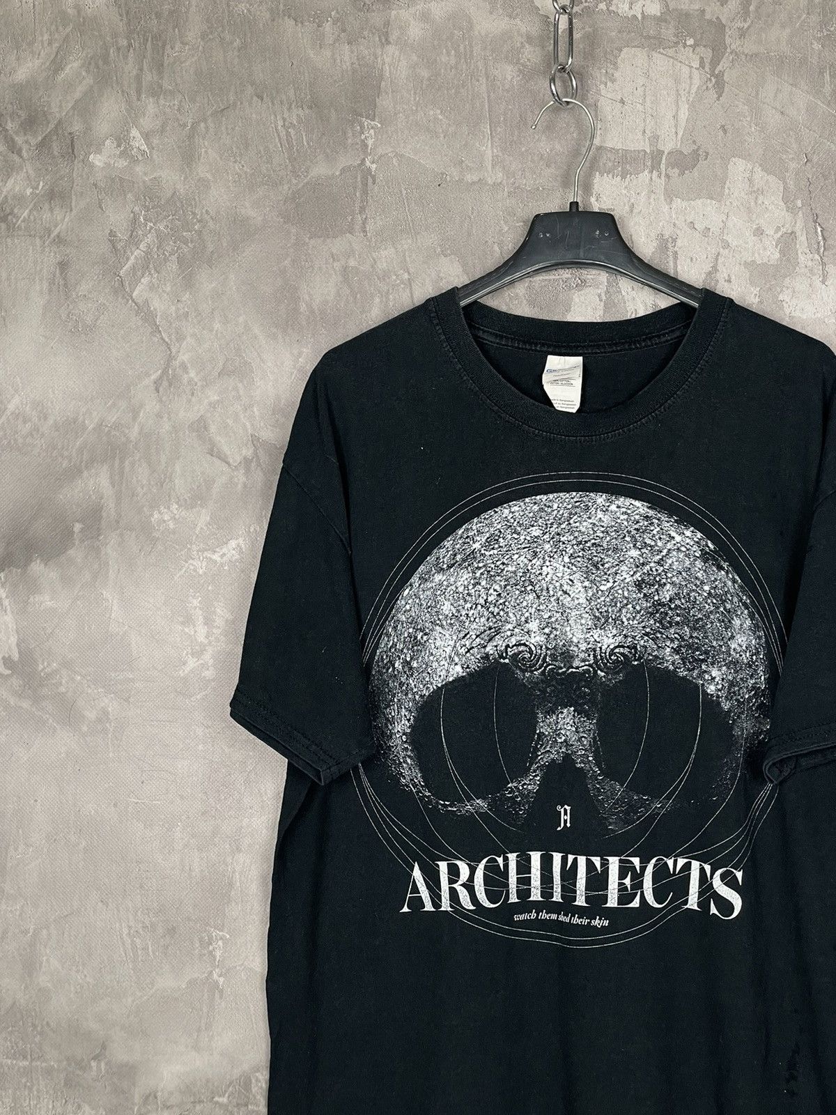 Band Tees × Vintage Vintage Y2K Architecs Skulls Dead Face Horror Tee Streetwear Size US L / EU 52-54 / 3 - 3 Thumbnail