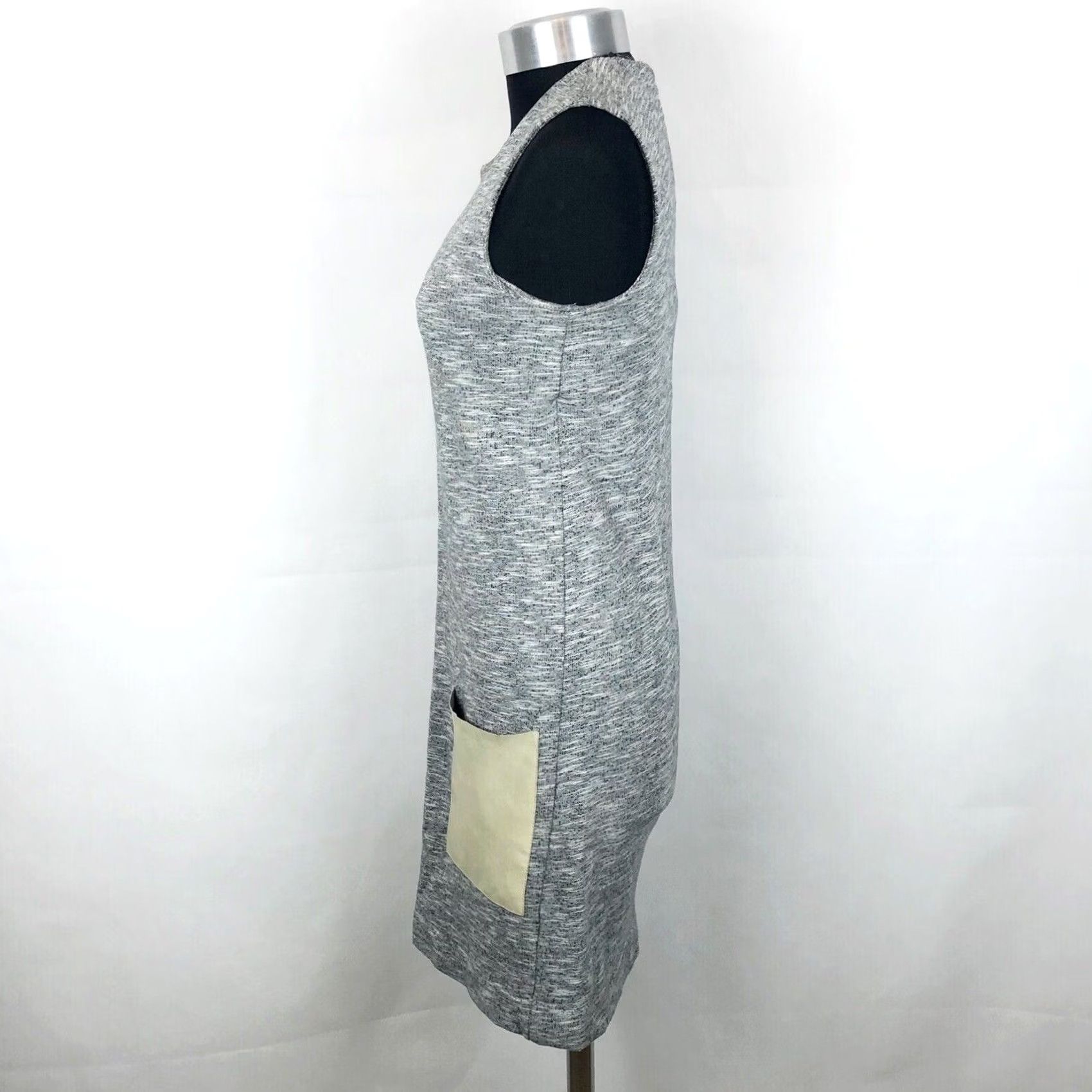 Cos Cos Sheath Dress Size XS Womens Sleeveless In Grey With Front Pockets Size XS / US 0-2 / IT 36-38 - 3 Thumbnail