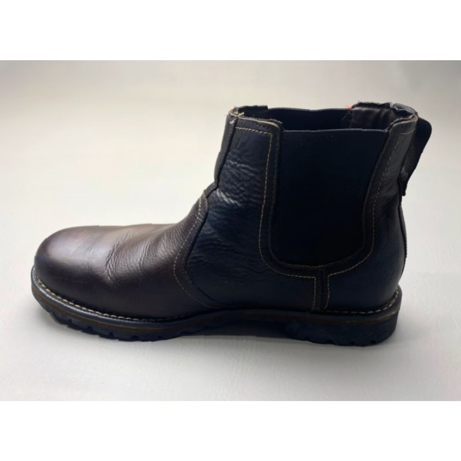 Timberland TIMBERLAND 9706A MEN'S SIZE 11 LARCHMONT DARK BROWN LEATHER CHELSEA BOOT 1511 Size US 11 / EU 44 - 6 Thumbnail