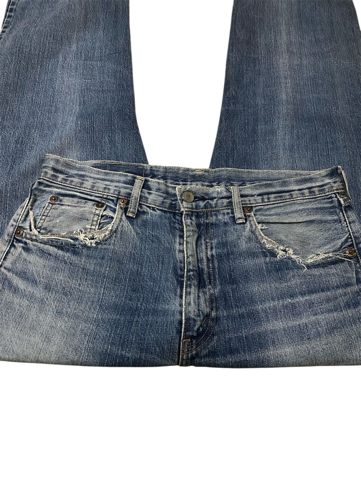 Levi's Vintage Clothing Vintage Levi’s Big E Redline Selvedge Distressed Pocket Size US 32 / EU 48 - 6 Thumbnail