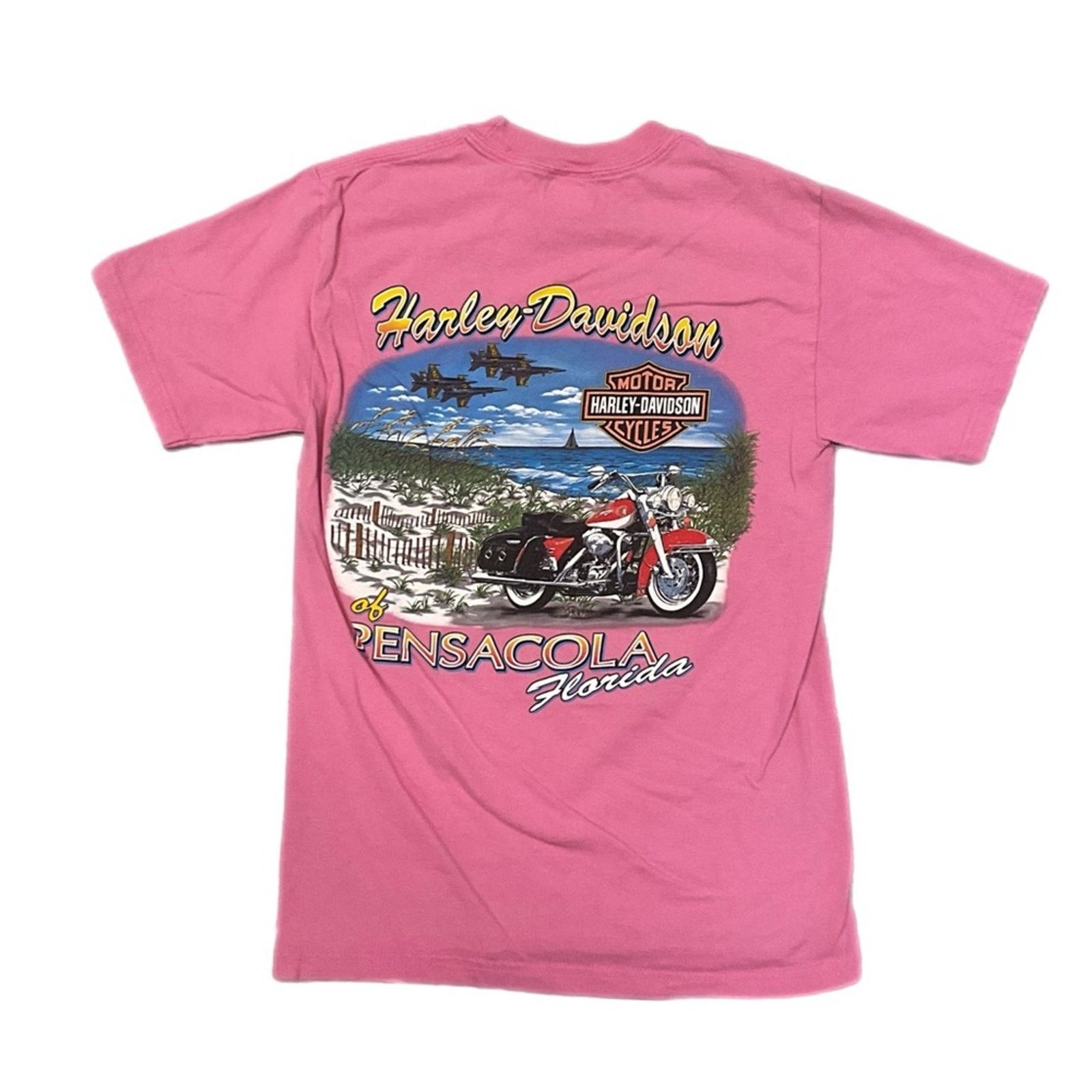 Harley Davidson Harley-Davidson Pensacola Florida Youth Graphic T-Shirt Y2K Size S / US 4 / IT 40 - 2 Thumbnail