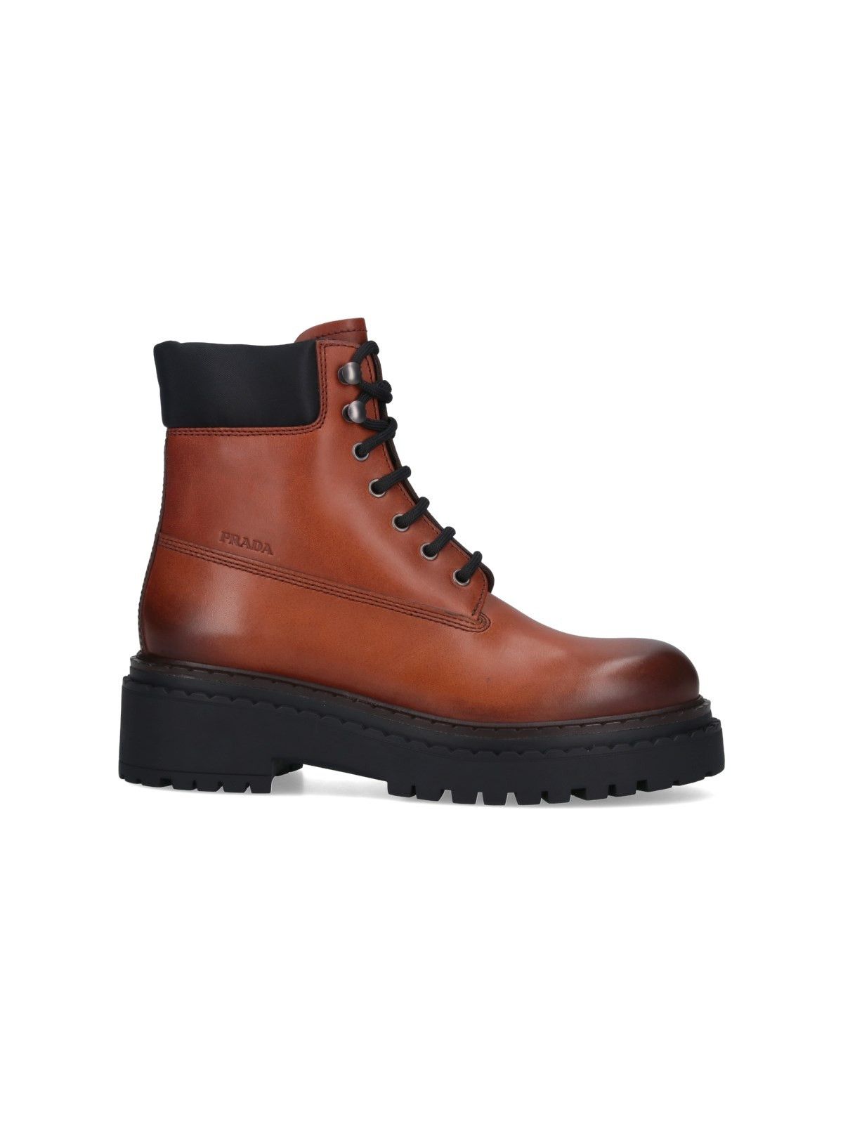 Prada o1la1rc1a0925 Leather Ankle Boots in Brown Size US 11 / EU 44 - 1 Thumbnail