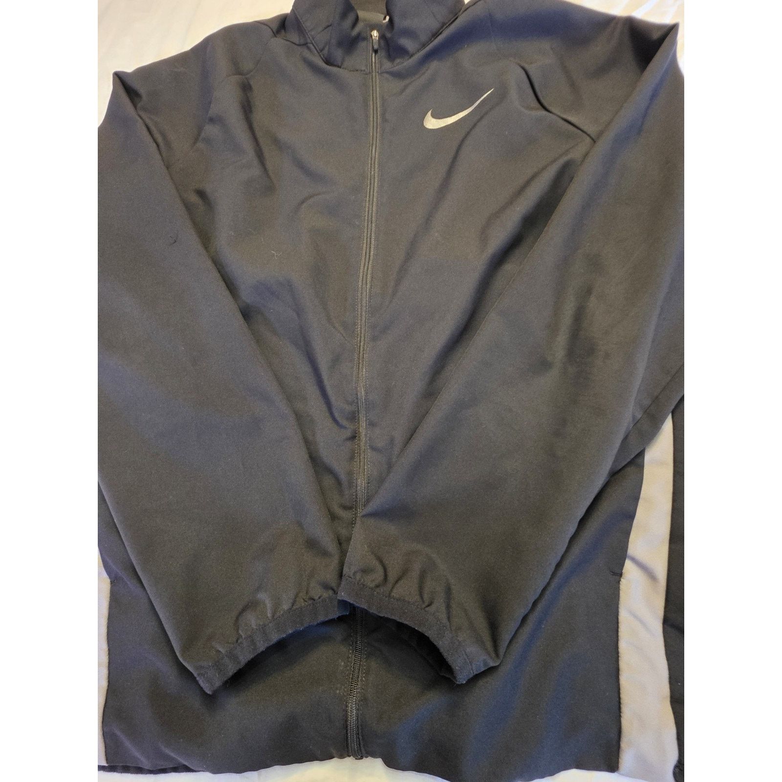 Nike Nike Men's Dri Fit Full Zip Black Size Medium Windbreaker Size US M / EU 48-50 / 2 - 2 Thumbnail