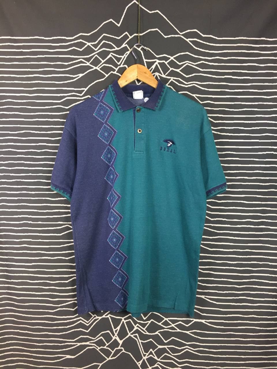 Vintage Vtg HEAD Tennis Brand Aztec Native Style Polo Tee Size US M / EU 48-50 / 2 - 1 Thumbnail