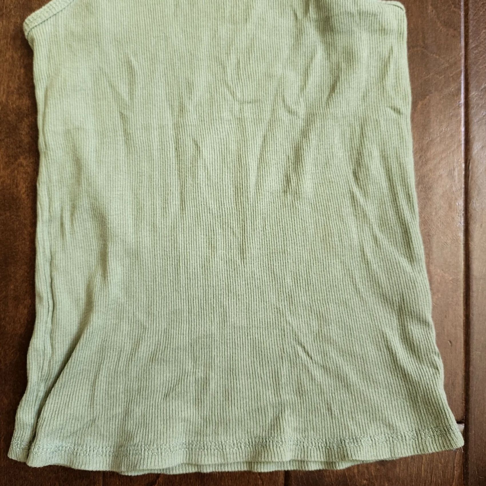 Mossimo Mossimo Tank Top Women's Junior Green Size S Sleeveless Pullover Casual Casual, Travel Cotton Green Mossimo Juniors Women Tank Top S Size S / US 4 / IT 40 - 3 Thumbnail