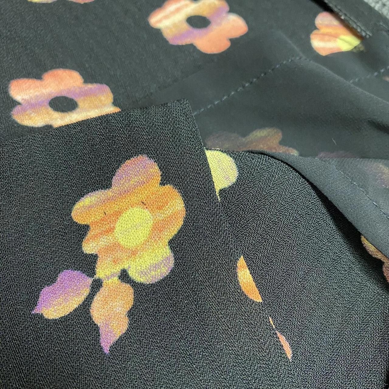 Designer Vintage Handmade 60’s Flower Dress Size M / US 6-8 / IT 42-44 - 3 Thumbnail