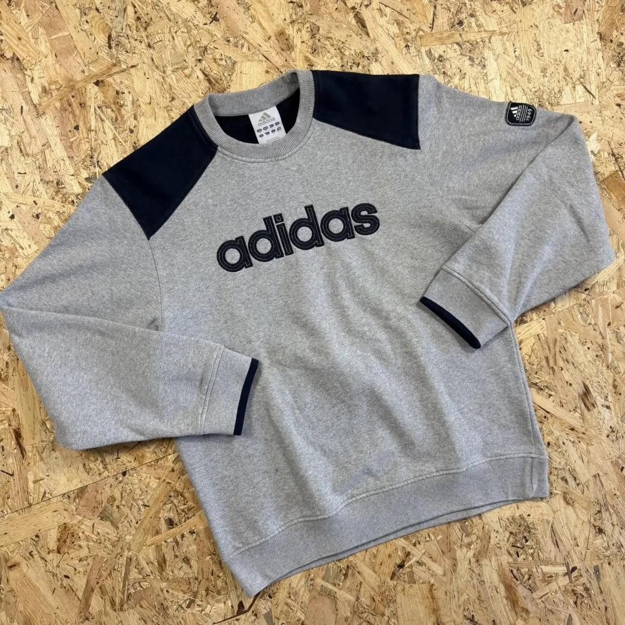 Adidas Adidas Vintage 90s Retro Baby Blue Sweatshirt Crewneck Size US M / EU 48-50 / 2 - 2 Thumbnail