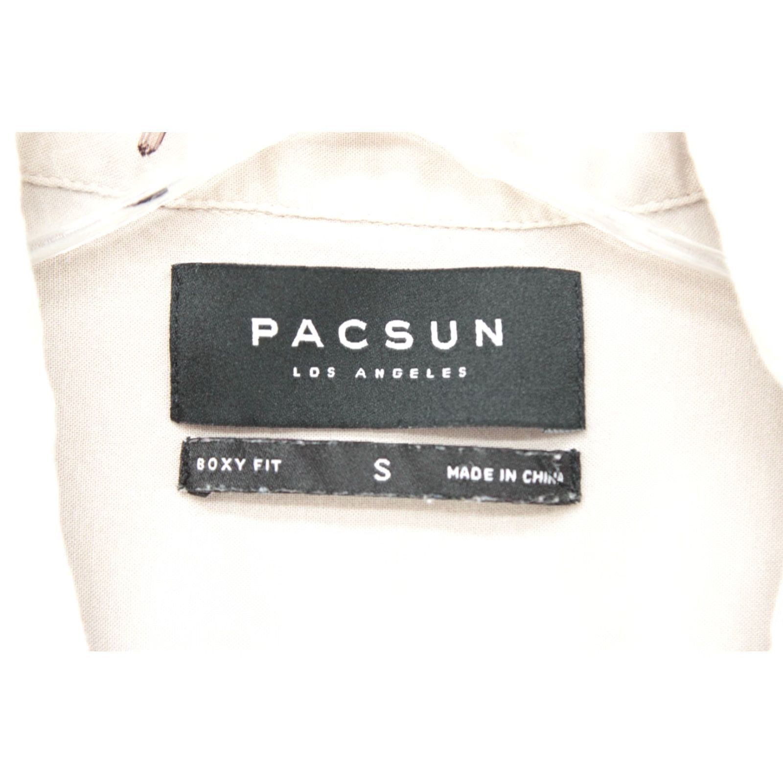 Pacsun VINTAGE PACSUN Shirt Men’s Small Beige Embroidered Tigers Cats Short Sleeve Button Down Size US S / EU 44-46 / 1 - 6 Thumbnail