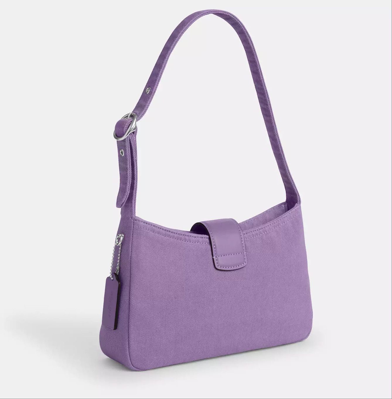 Coach Eliza Shoulder Bag CBR14 denim/Silver/Iris Size ONE SIZE - 8 Thumbnail