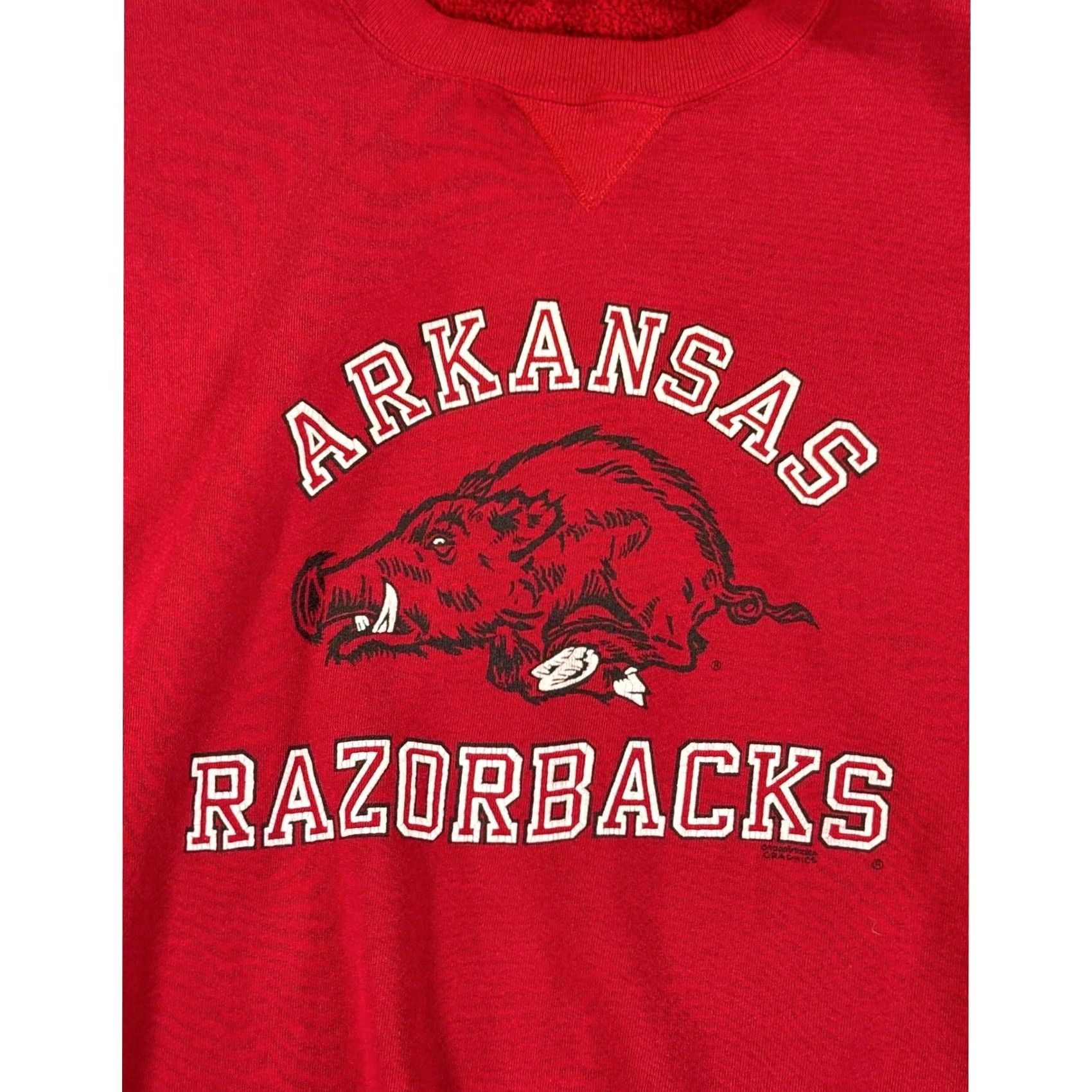Russell Athletic VINTAGE Russell Athletic Arkansas Razorbacks Sweatshirt Mens 3XL Red USA 90s Size US XXL / EU 58 / 5 - 4 Thumbnail