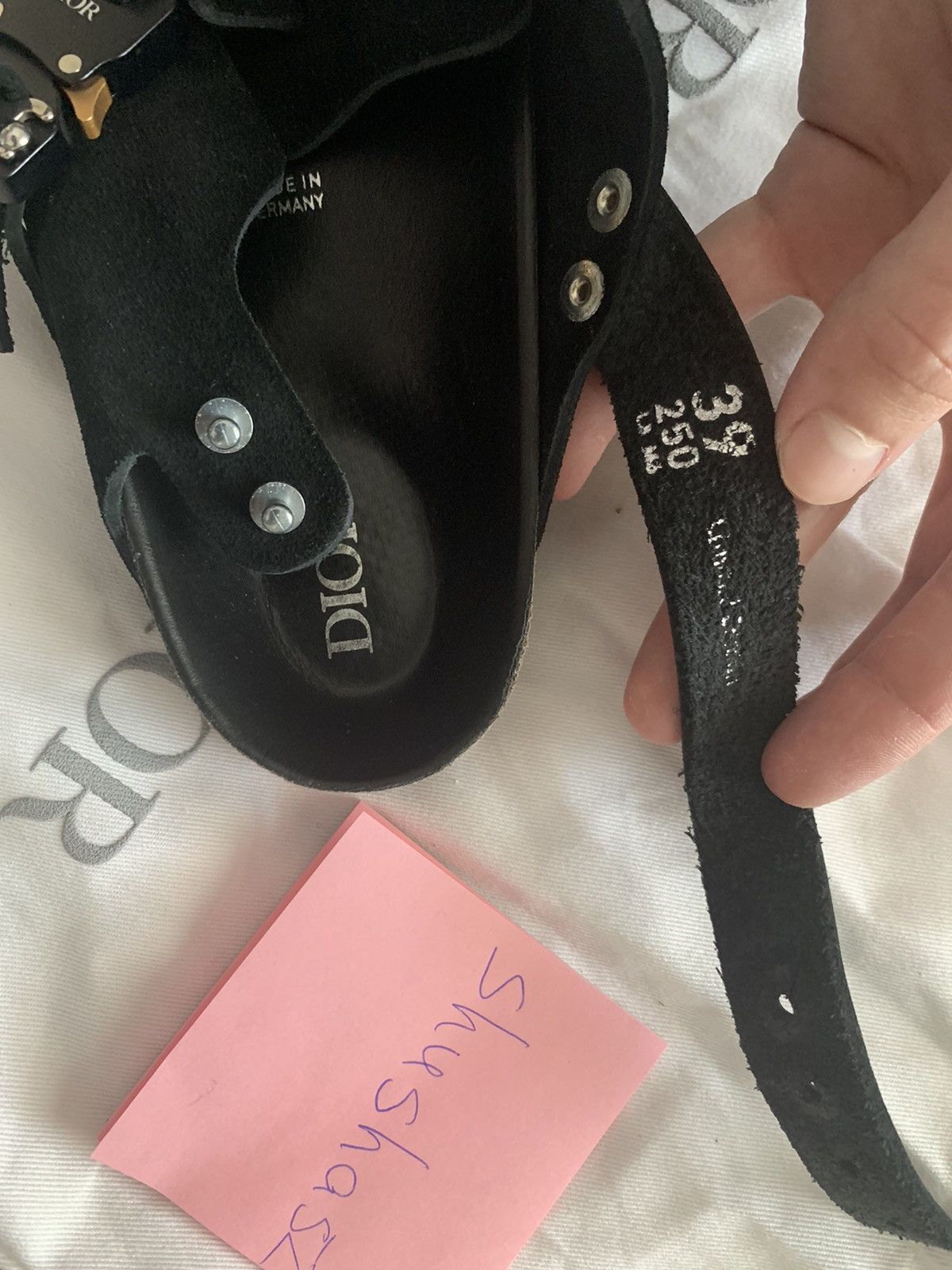Birkenstock × Dior Dior by Birkenstock Tokio Mule Black Size US 9 / IT 39 - 11 Thumbnail
