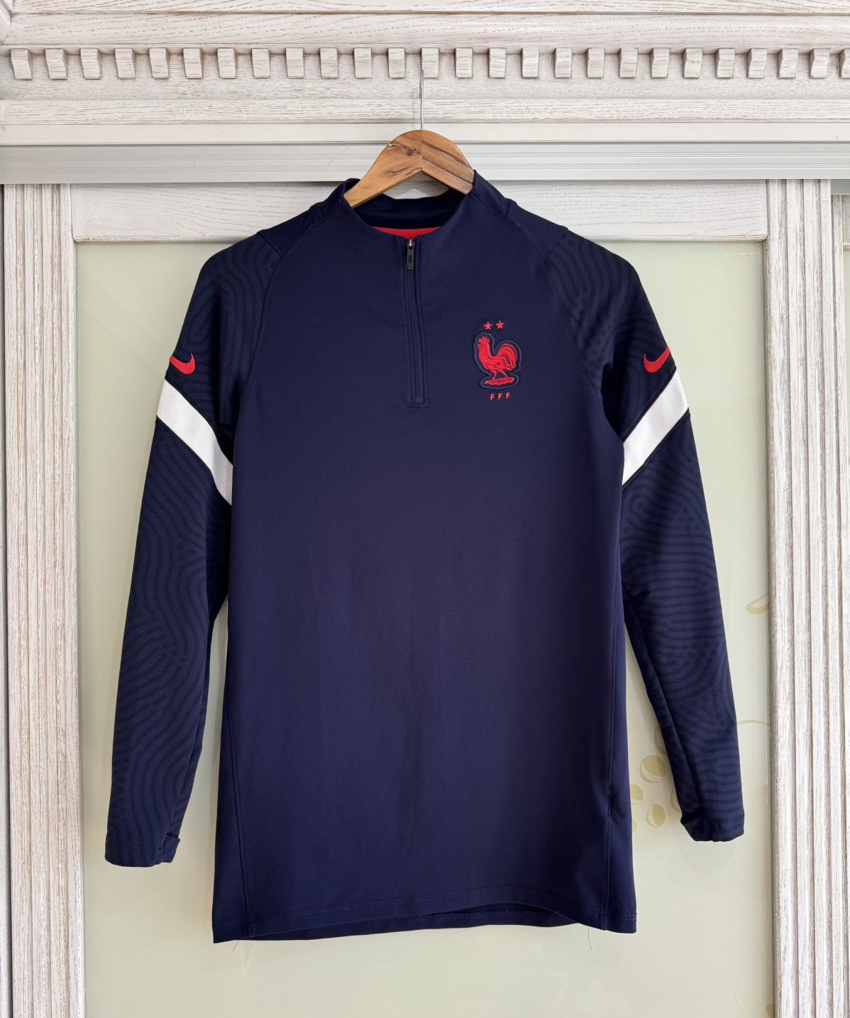 Nike France 2020-2021 Soccer Training Drill Top Football Jersey Size US S / EU 44-46 / 1 - 1 Thumbnail