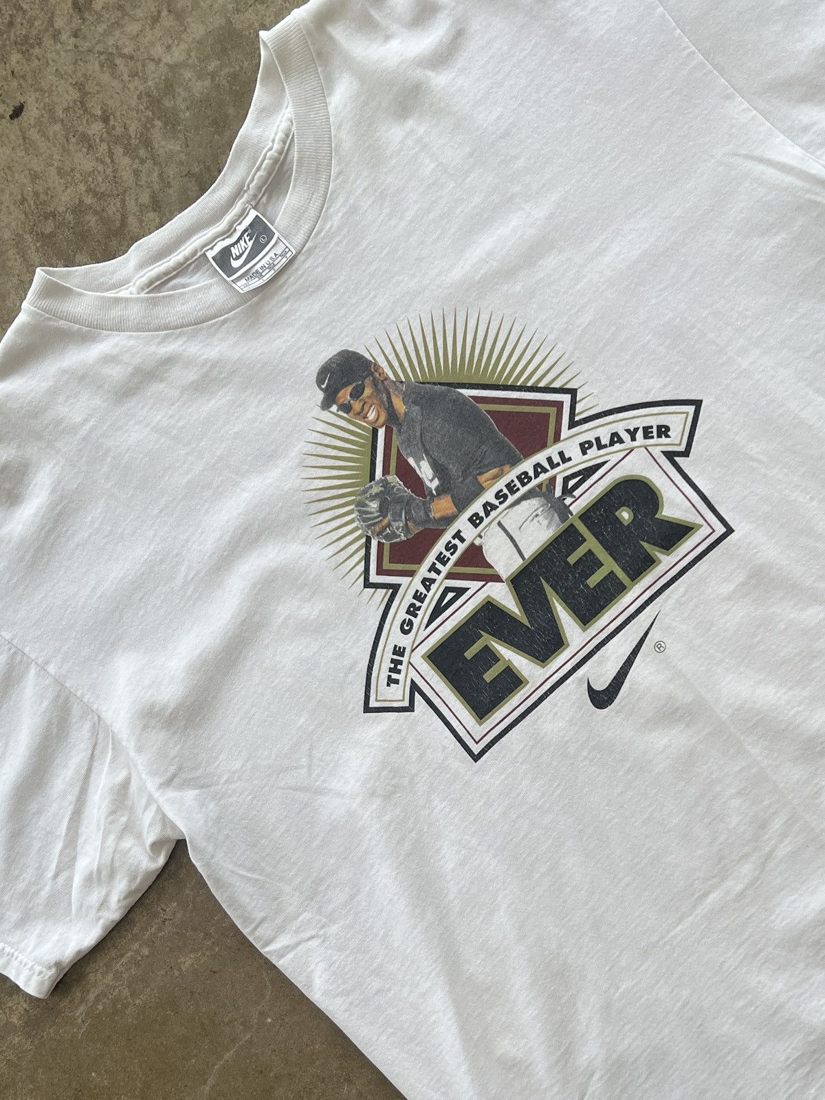 Nike Vintage 90s Nike Jordan Greatest Baseball Player Ever Large Size US L / EU 52-54 / 3 - 1 Thumbnail