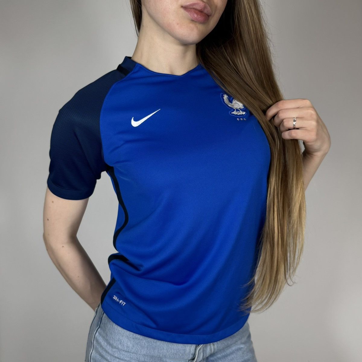 Nike Vintage Y2K Nike France Soccer Blokecore Style Jersey Tshirt Size S / US 4 / IT 40 - 3 Thumbnail