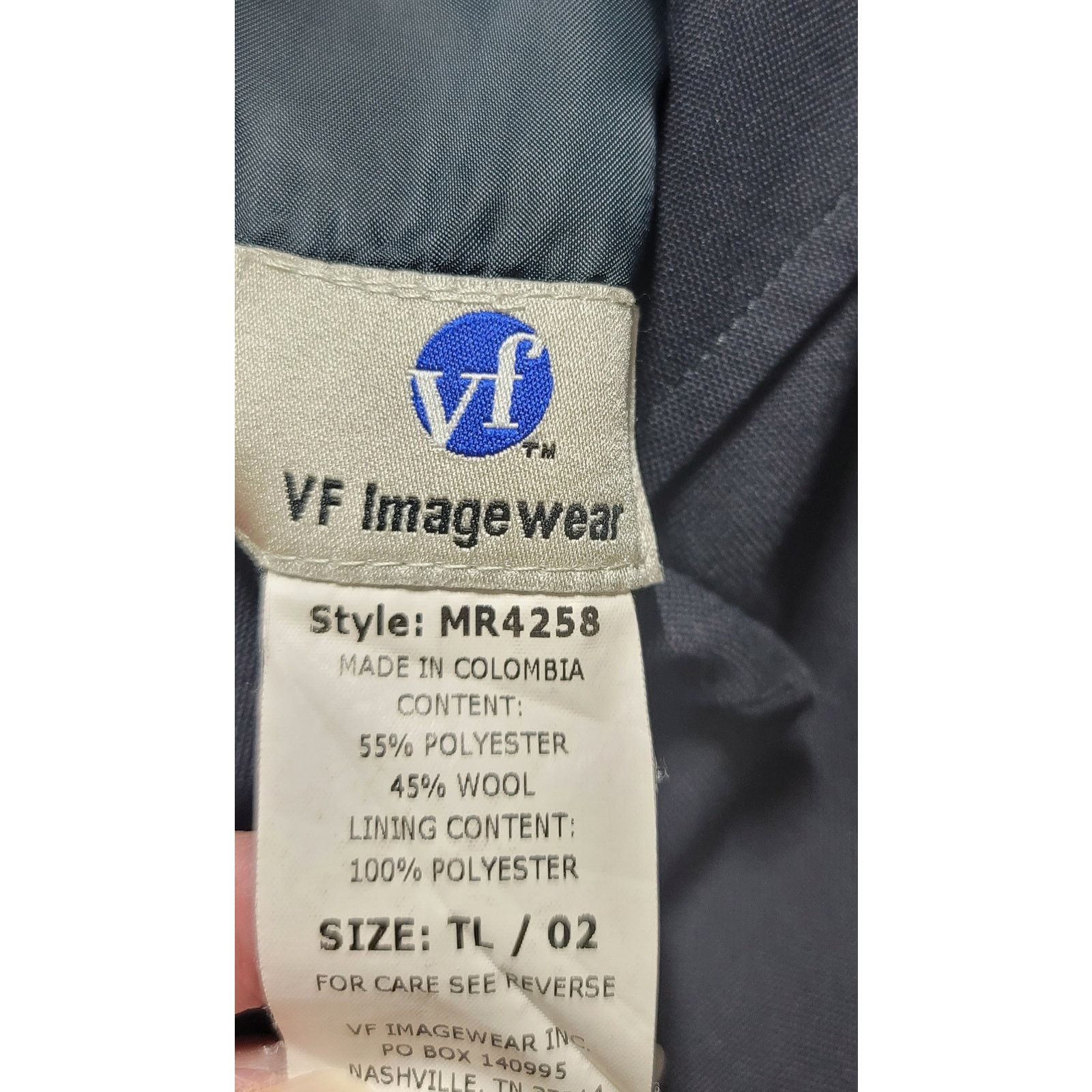 Other VF Image Wear Navy Blue 4 Button Closure Blazer TL Lined Size L / US 10 / IT 46 - 4 Thumbnail