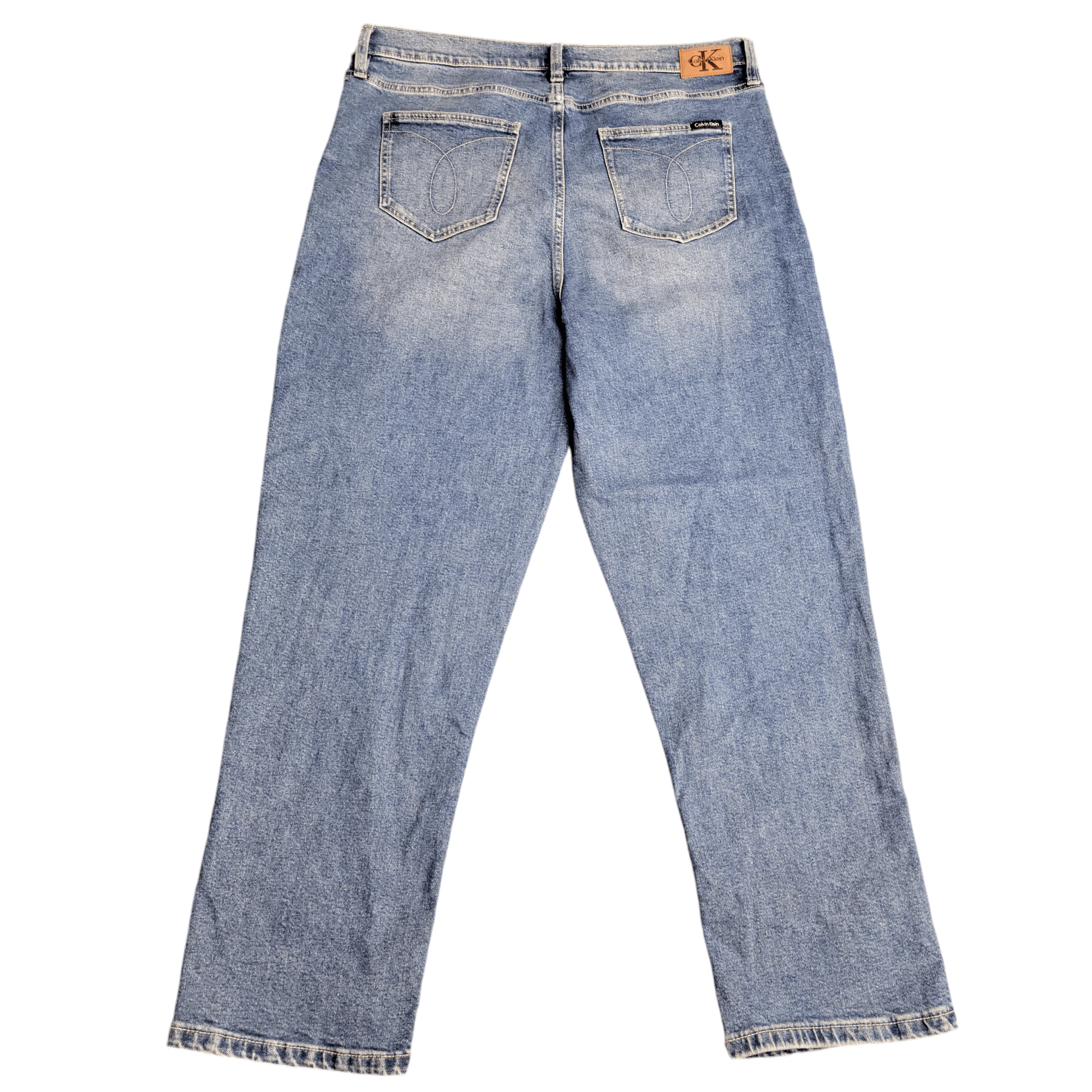 Calvin Klein Calvin Klein High Rise Straight Leg Classic Blue Jeans Size 36" / US 14 / IT 50 - 3 Thumbnail