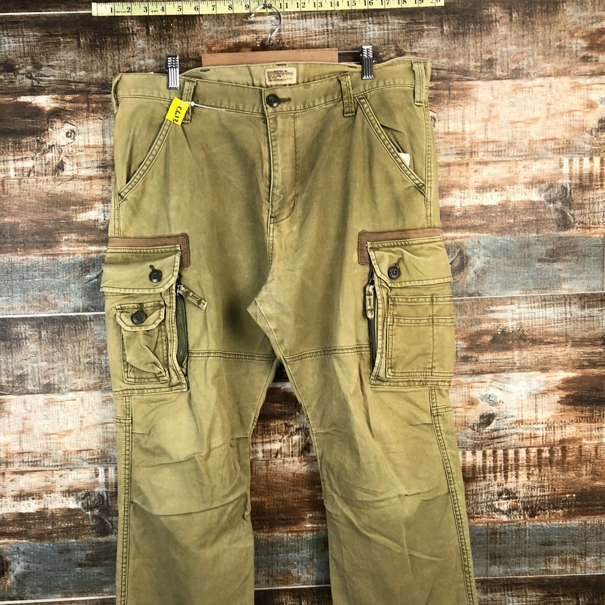 Alpha Industries DL Alpha Industries Green Cargo Multipocket Pants #C613 Size US 34 / EU 50 - 2 Thumbnail