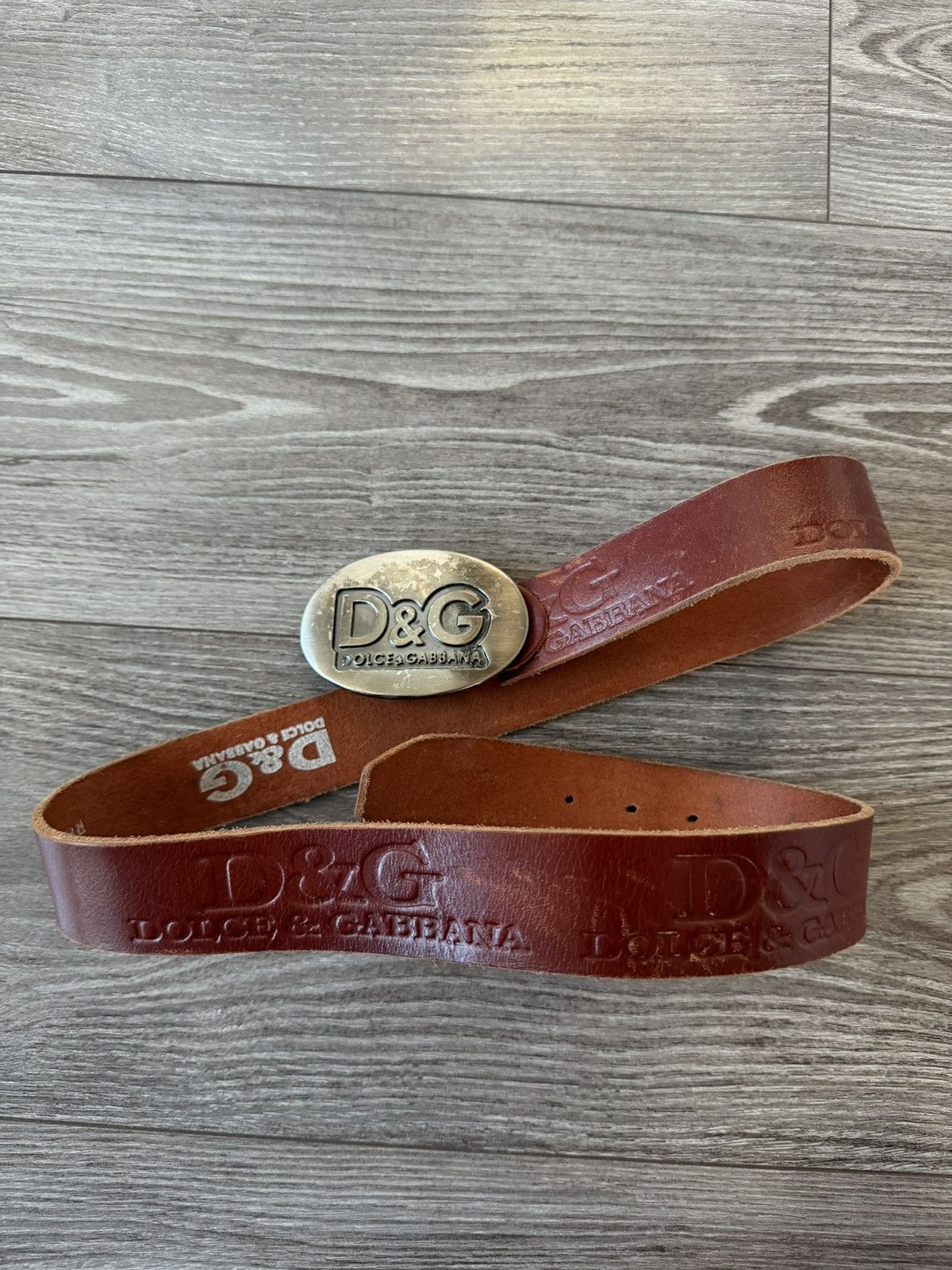 Dolce & Gabbana Rare Vintage D&G Dolce&Gabbana 115 Leather Belt Size ONE SIZE - 20 Thumbnail
