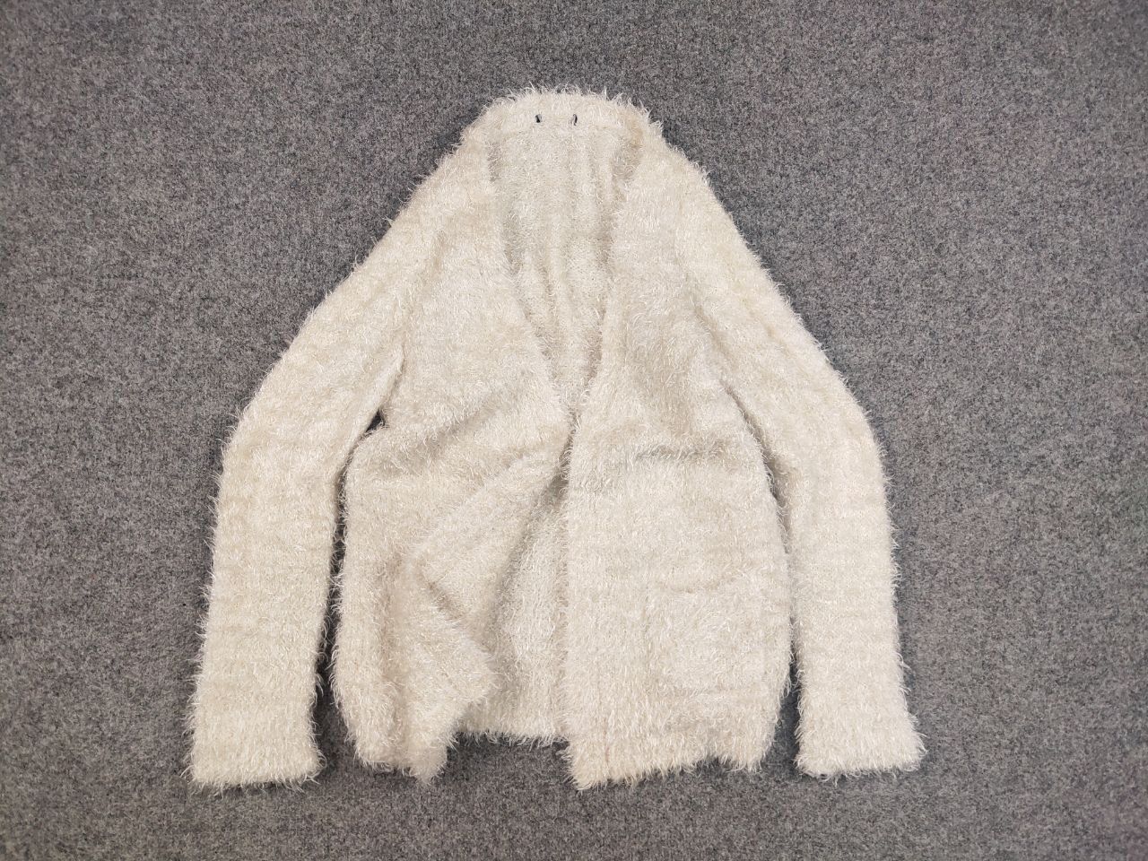 Japanese Brand Vintage Japan Design Mohair fuzzy Cardigan Sweater Y2K Style Size US L / EU 52-54 / 3 - 10 Thumbnail