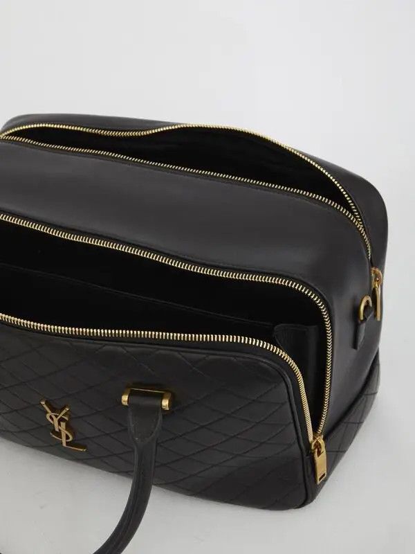 Saint Laurent Paris o1bcso1str1225 Size:OS/Lyia Duffle in Black Size ONE SIZE - 4 Thumbnail