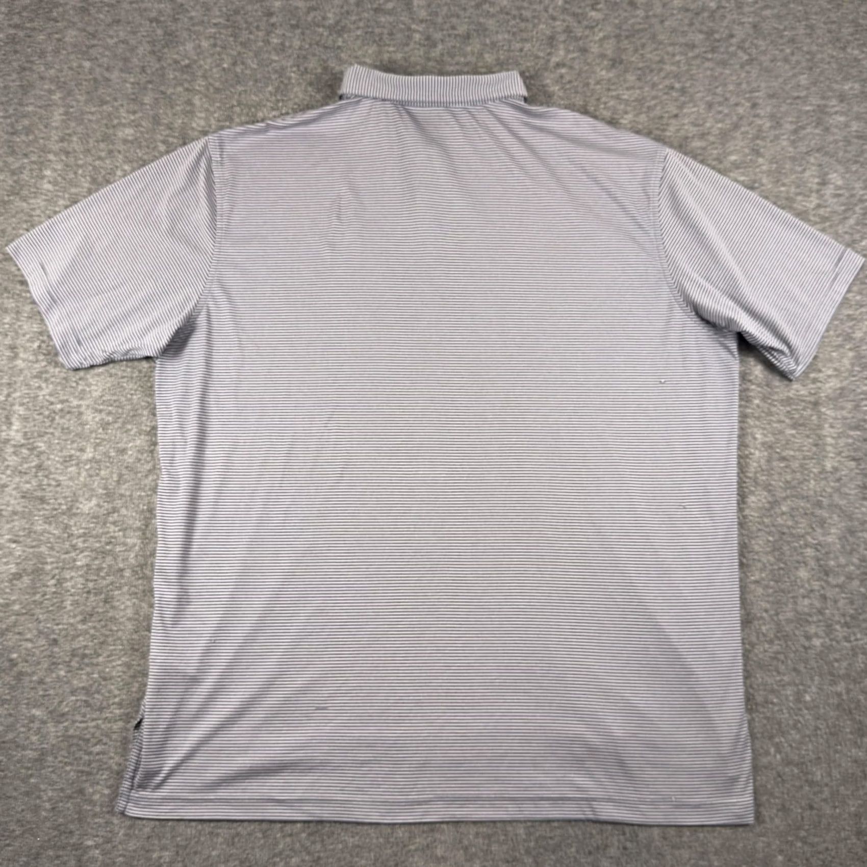 Peter Millar Peter Millar Polo Shirt Mens 2XL Blue Stripe Golf Performance Size US XXL / EU 58 / 5 - 6 Thumbnail