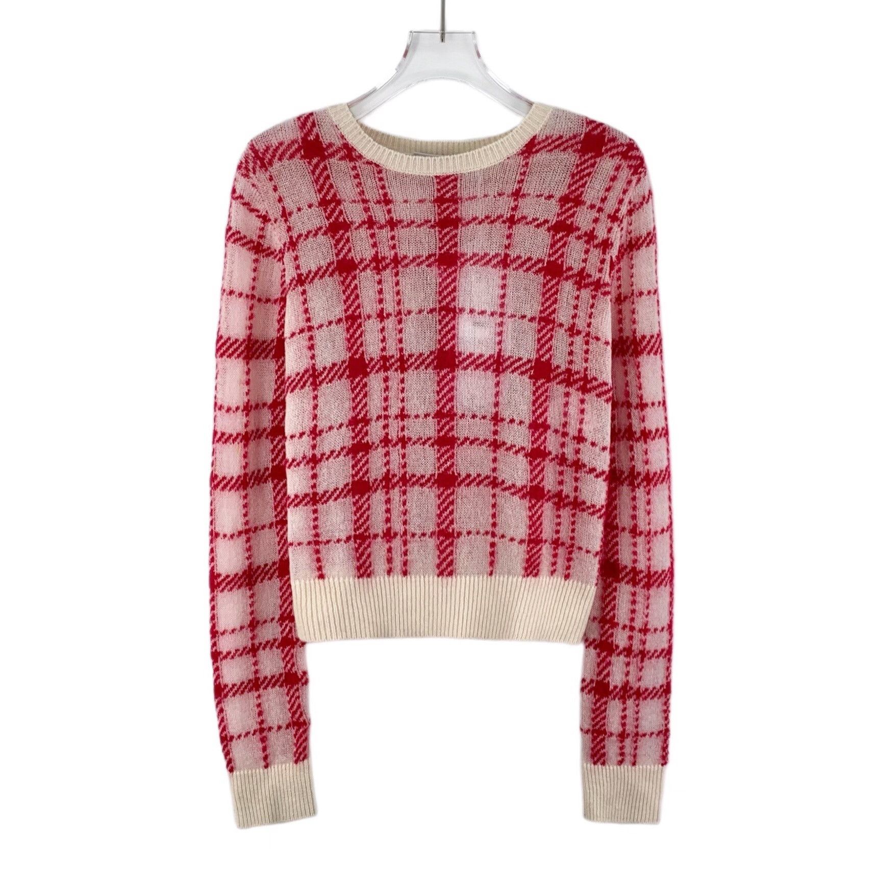 Dior Dior Knit Plaid Multi Sweater S Women Size S / US 4 / IT 40 - 1 Thumbnail