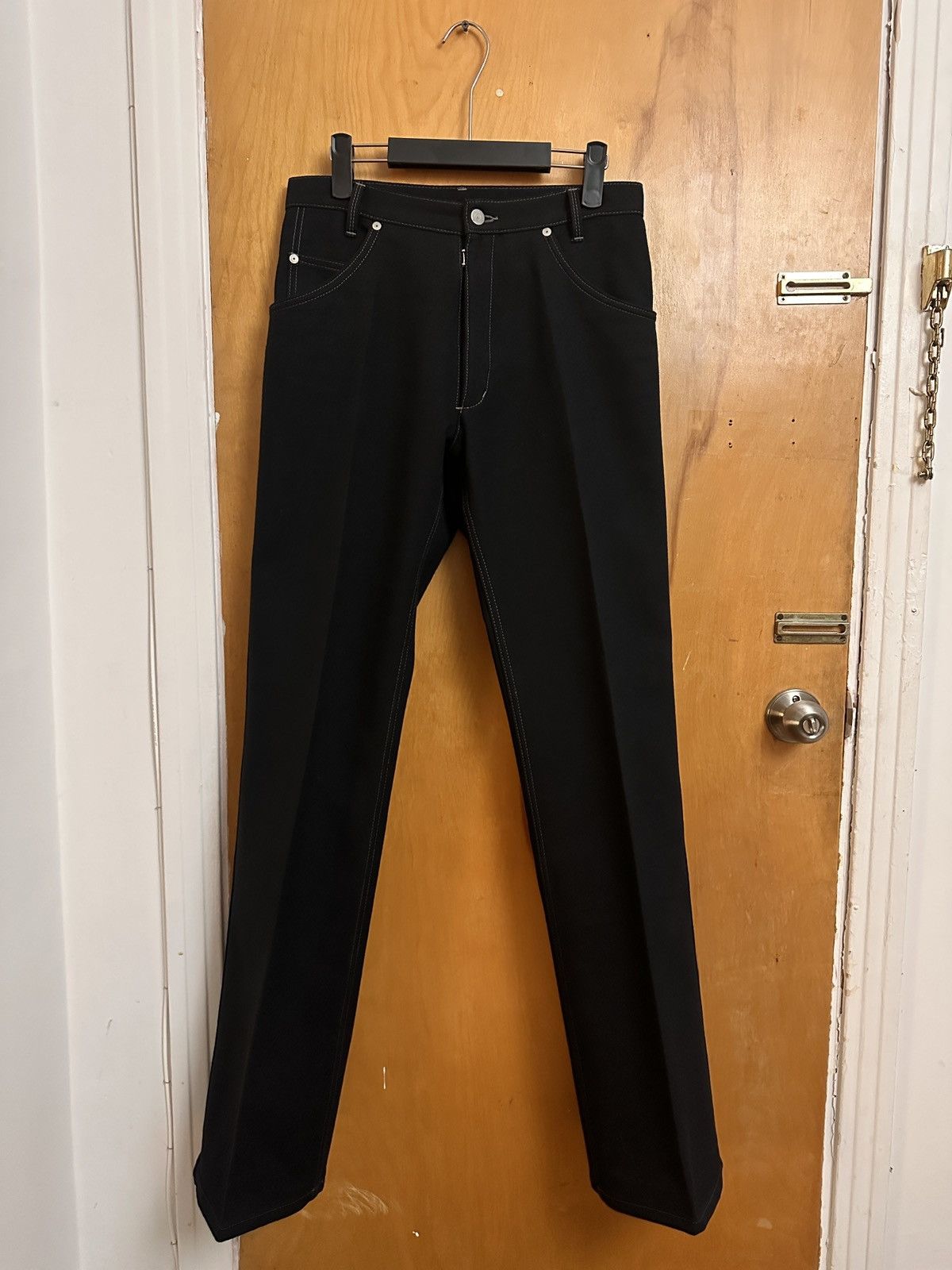 Maison Margiela Maison Margiela Black Wool Four-Pocket Trousers Size US 30 / EU 46 - 1 Thumbnail