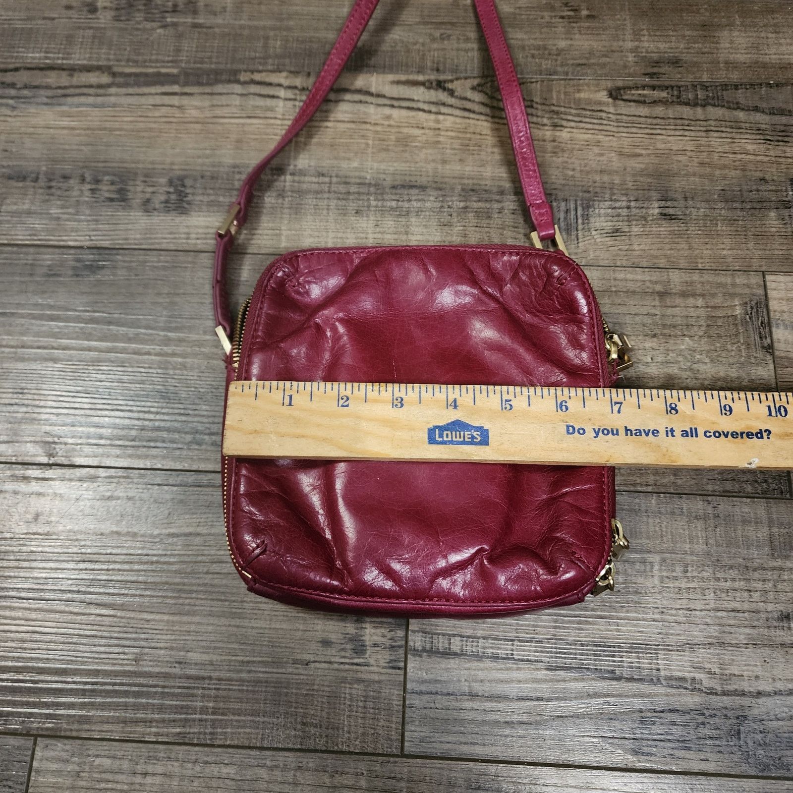 Hobo Hobo crossbody bag small square Maroon beautiful interior E Size ONE SIZE - 3 Thumbnail