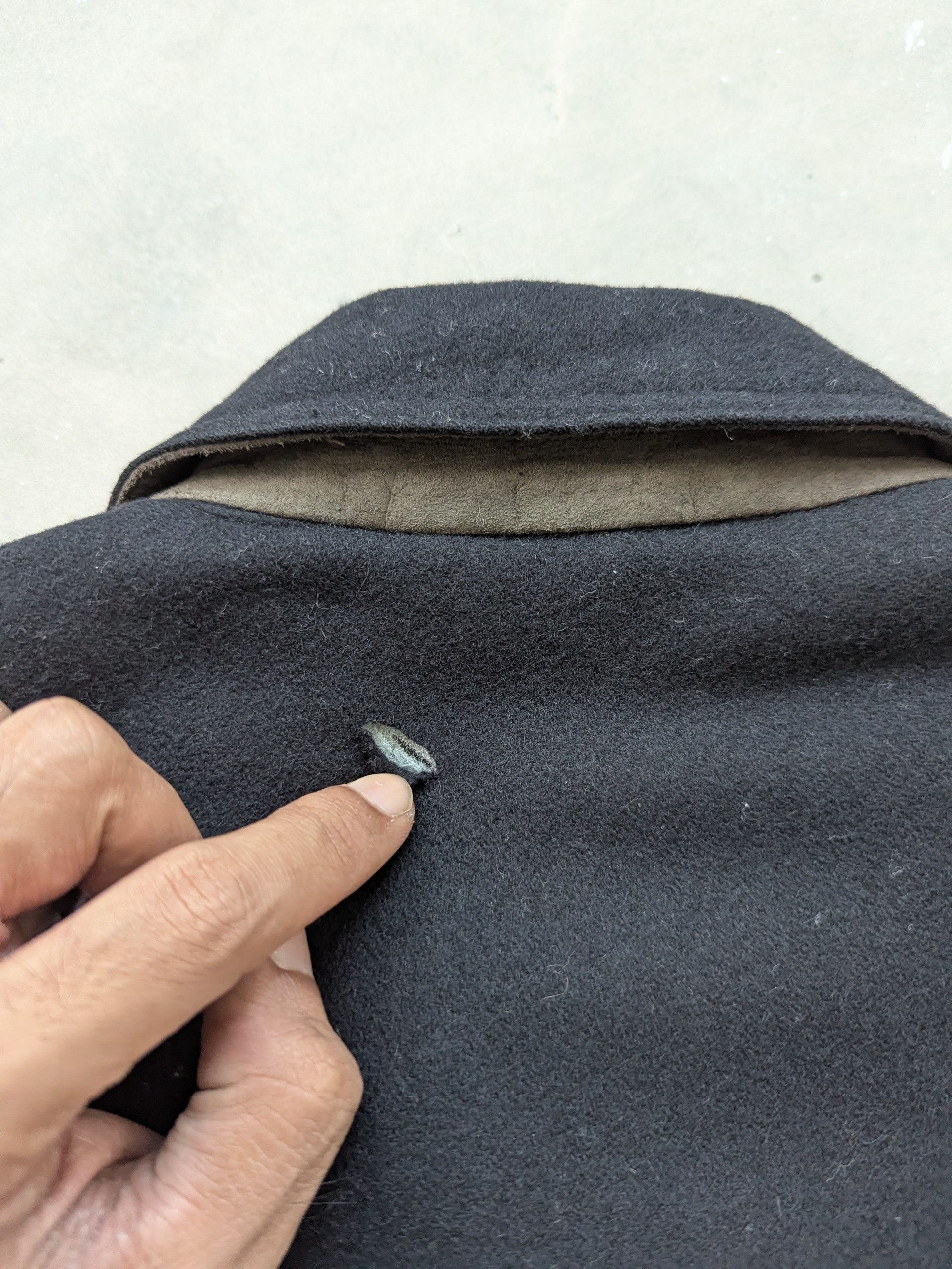 Japanese Brand Vintage Wool Bomber Jacket Plain Black Size US M / EU 48-50 / 2 - 10 Thumbnail