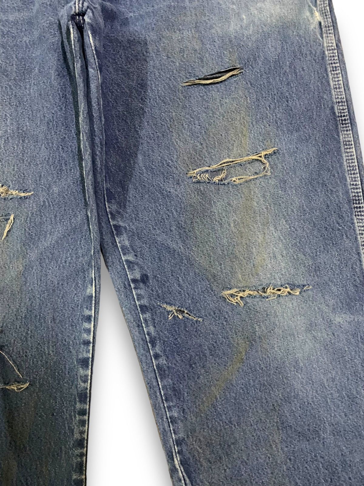 Dickies Vintage Dickies Blue Wash Baggy Distressed Carpenter Jeans Size US 40 / EU 56 - 7 Thumbnail