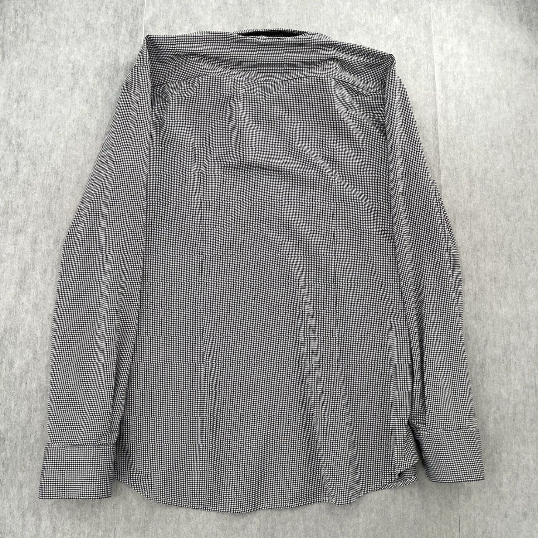 Mizzen+Main Mizzen+Main Shirt Adult Button Up XL Black White Stretch Trim Fit Made American Size US XL / EU 56 / 4 - 2 Thumbnail