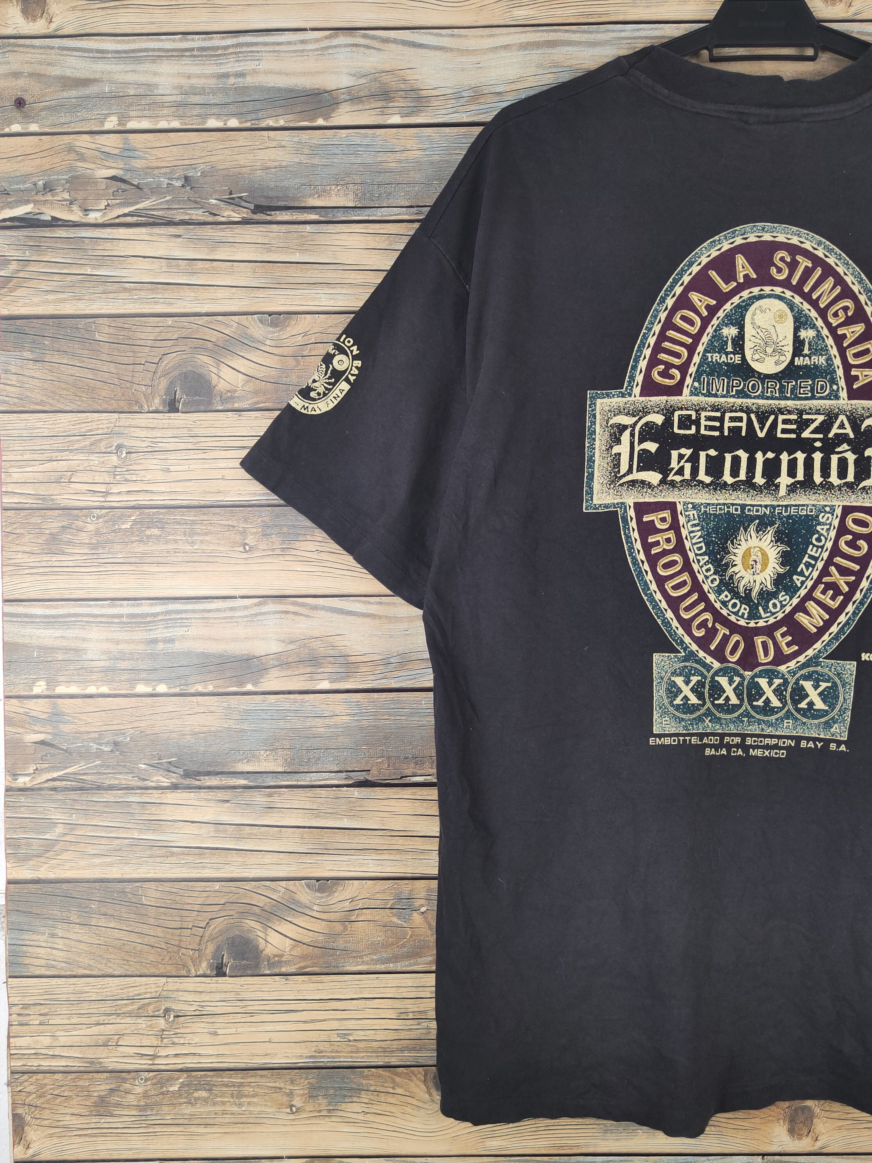 Vintage DL Scorpion Bay Black Short Sleeve T-shirt #1805 Size US XL / EU 56 / 4 - 11 Thumbnail