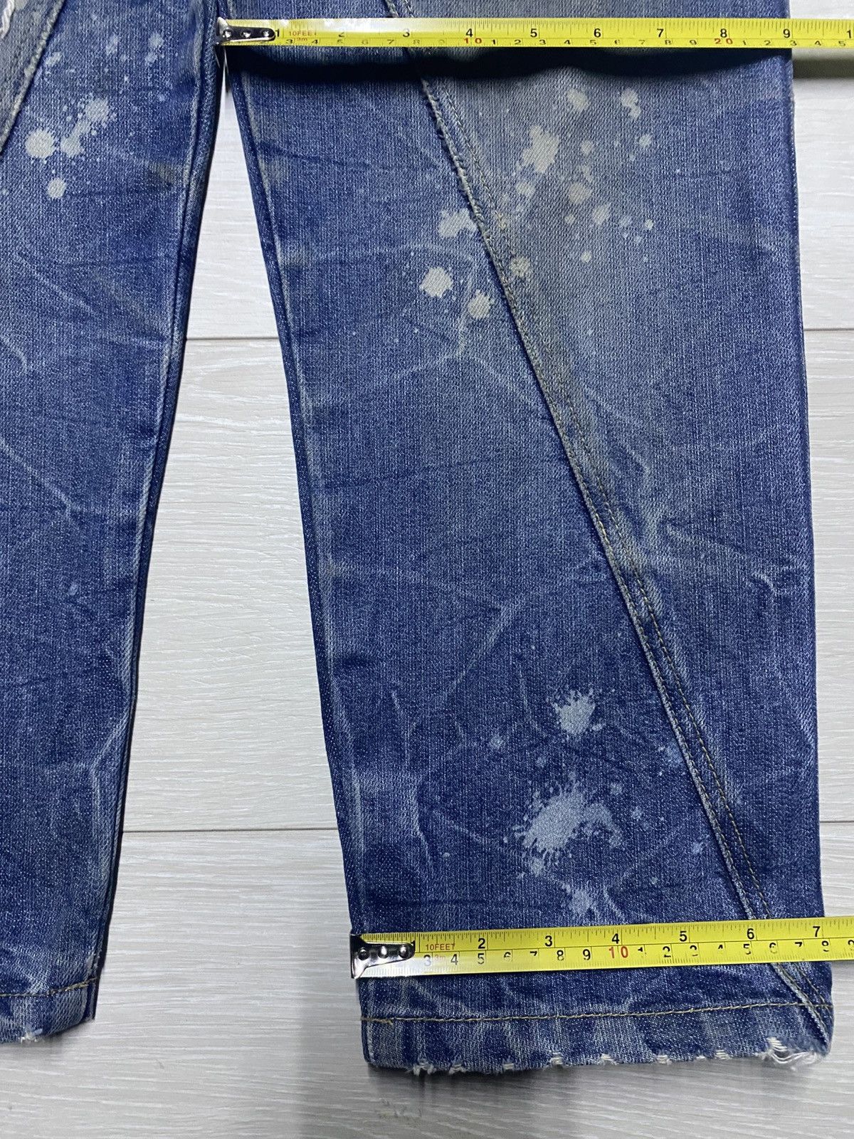 Japanese Brand Vintage Japanese Brand Acid Wash Thunder Distressed Style Size US 33 - 19 Thumbnail